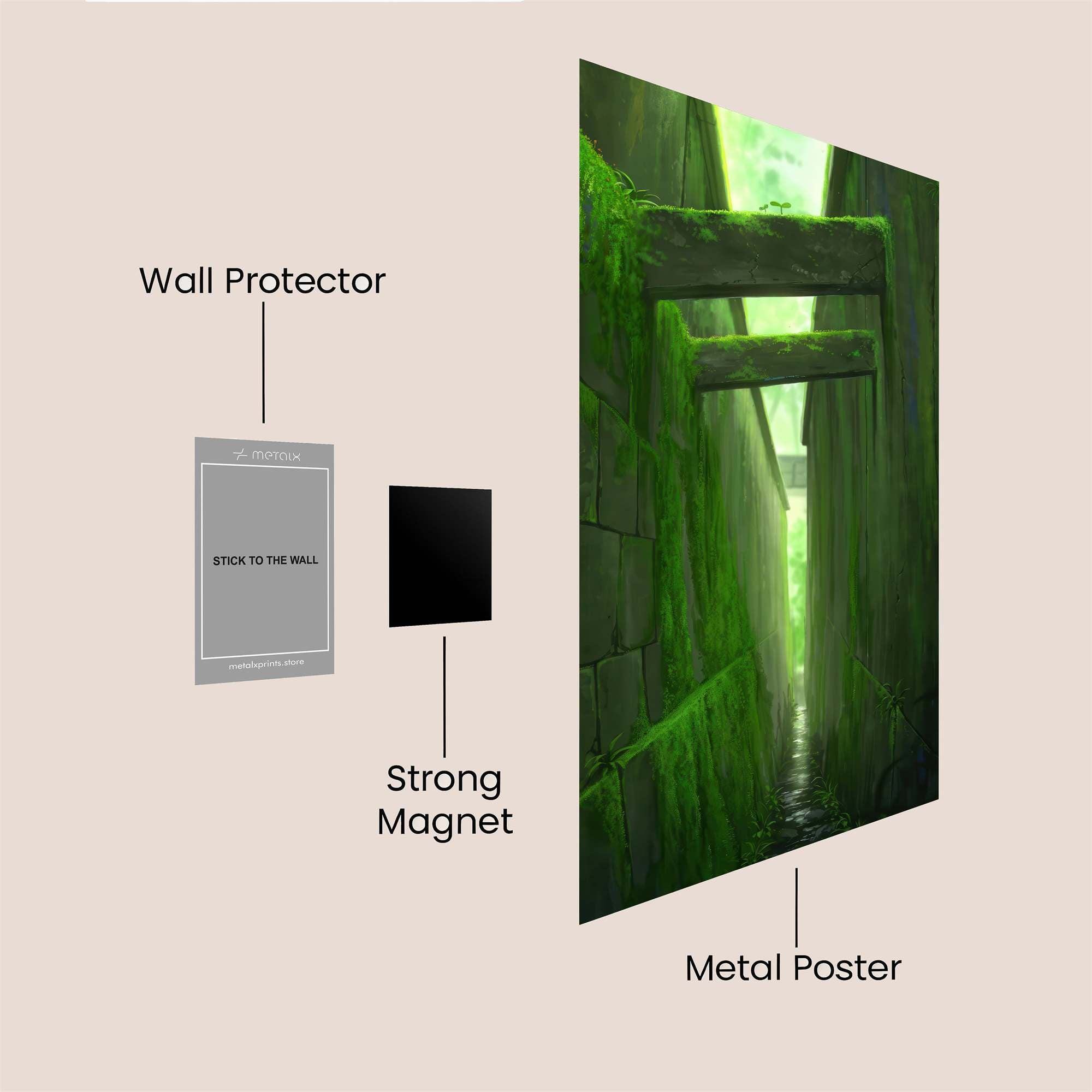 Jungle Mystery Safe Wall Magnetic / M