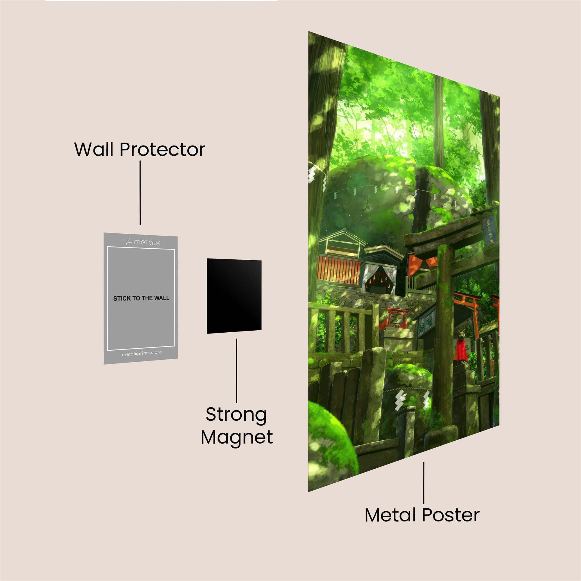 Forest Serenity Safe Wall Magnetic / M