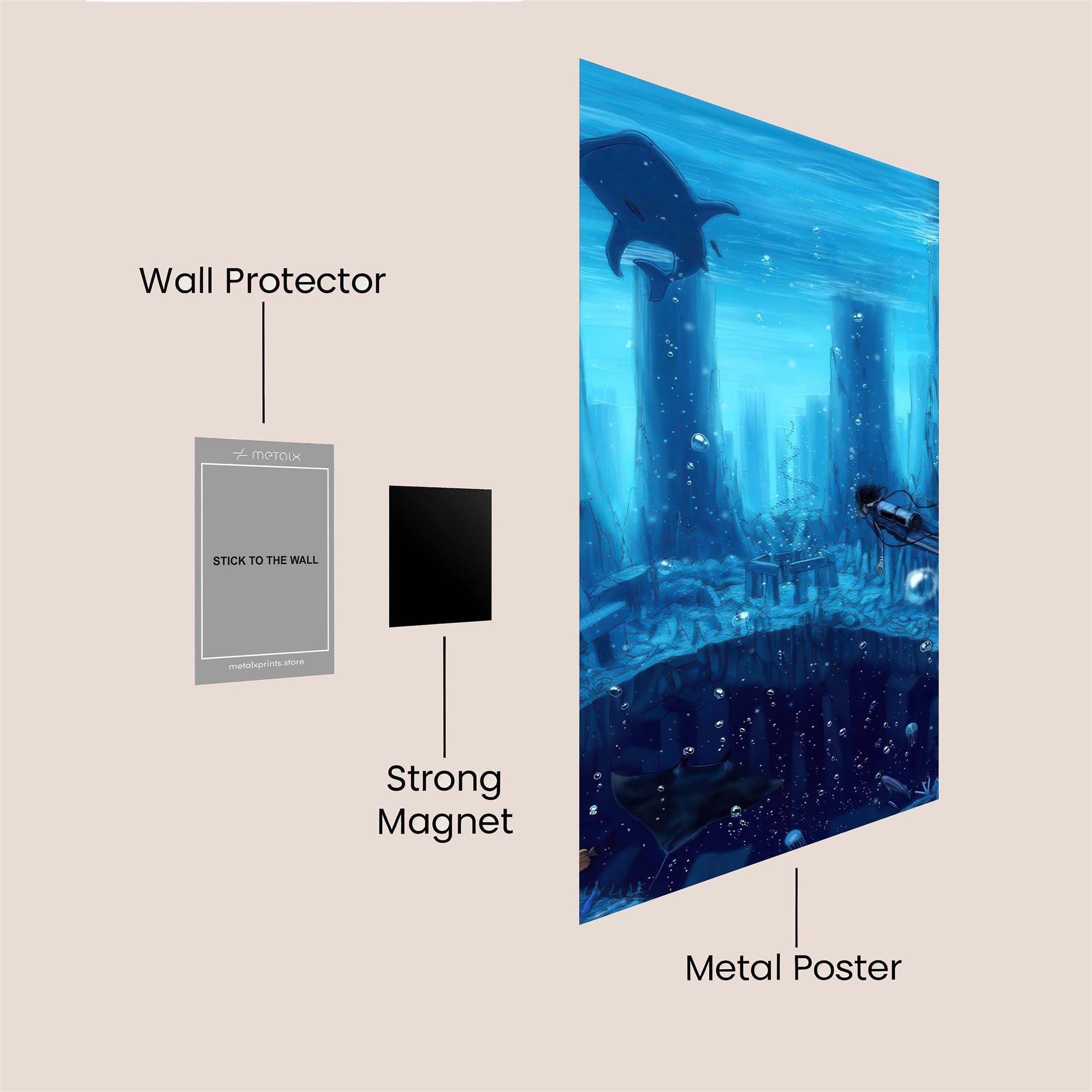 Atlantis Enigmatic Safe Wall Magnetic / M