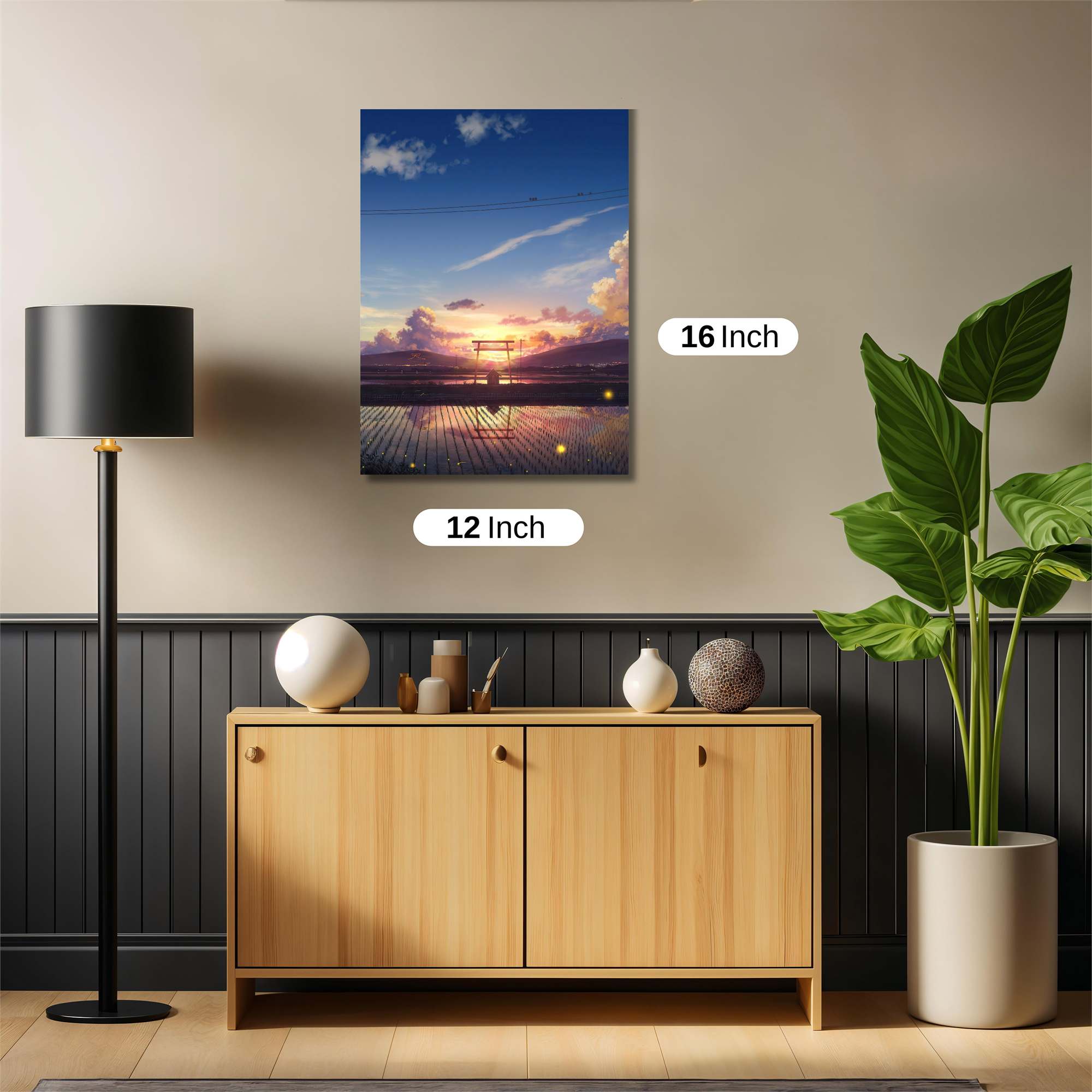 Sunset Serenity Safe Wall Magnetic / M