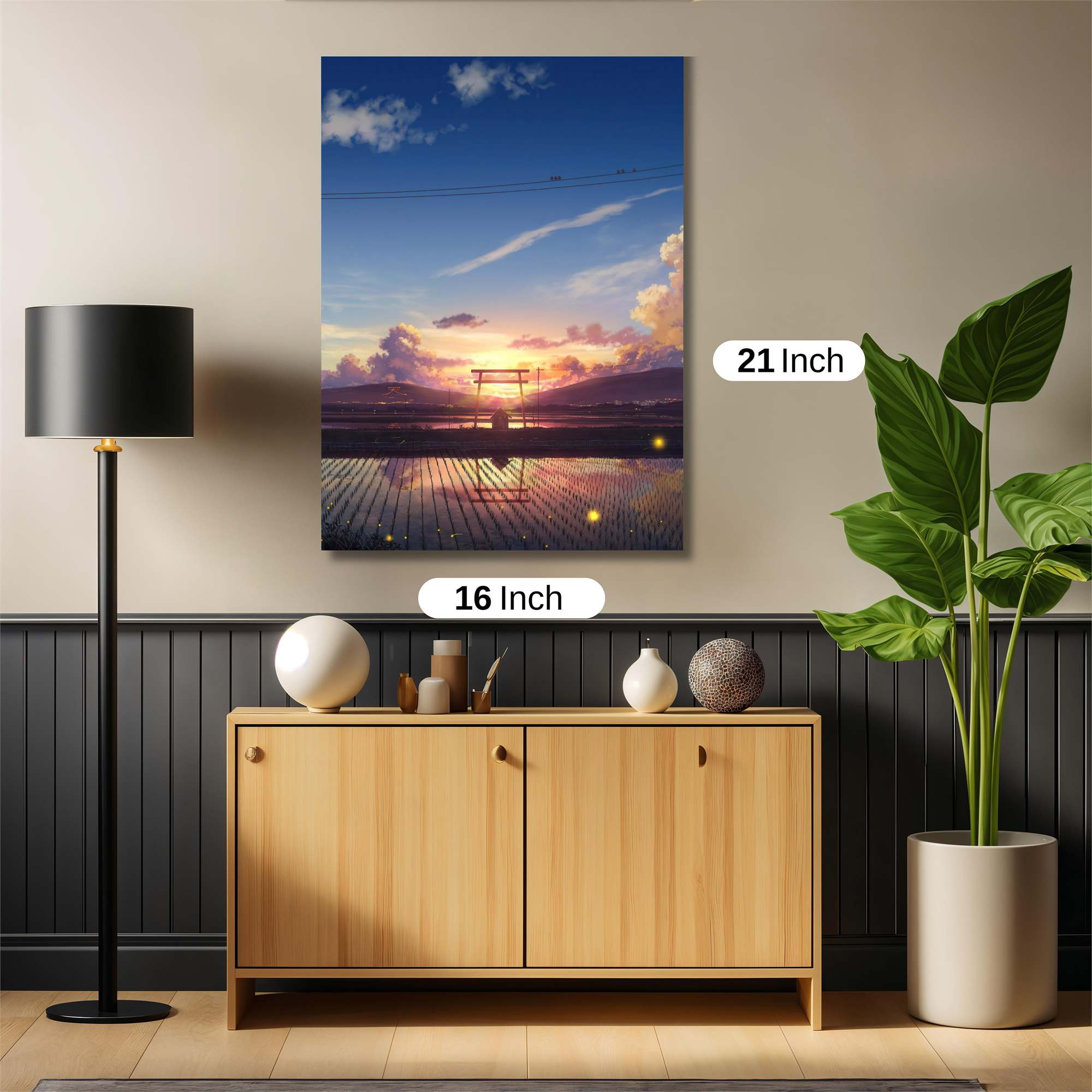 Sunset Serenity Safe Wall Magnetic / M