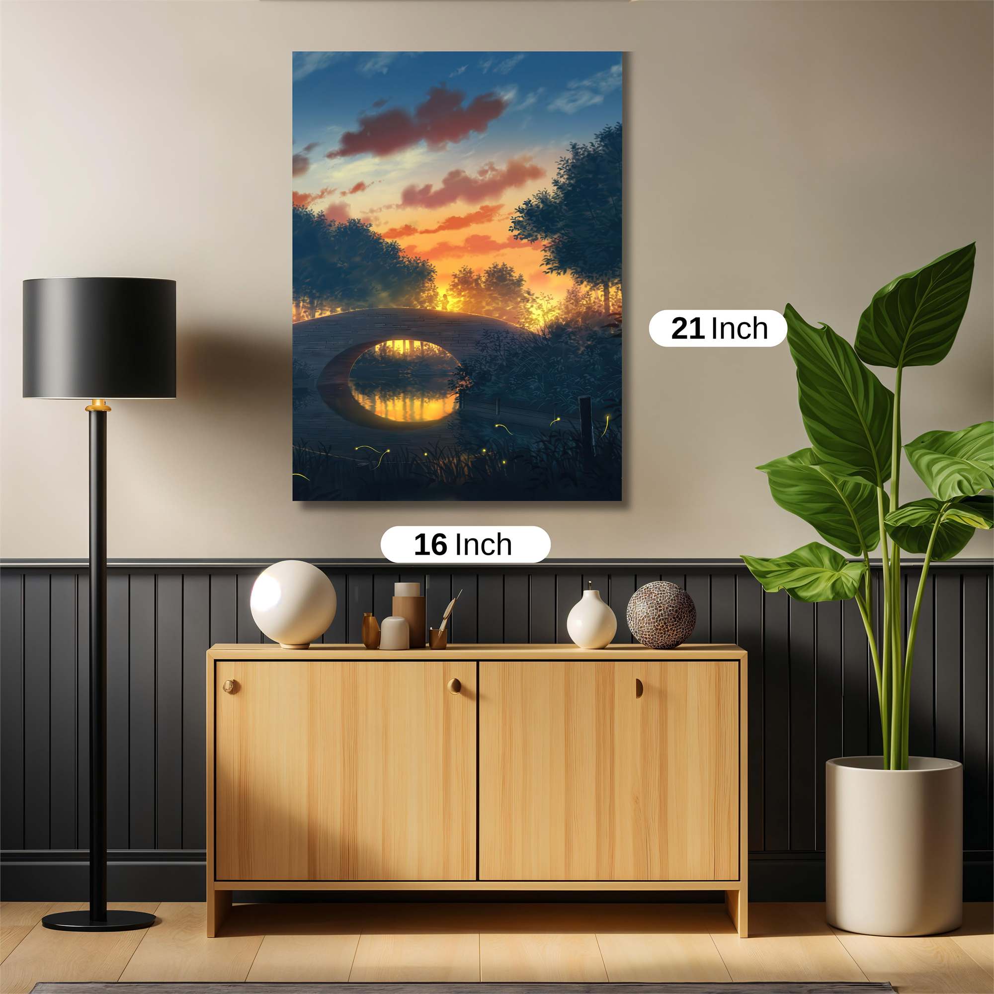 Sunset Serenity Safe Wall Magnetic / M