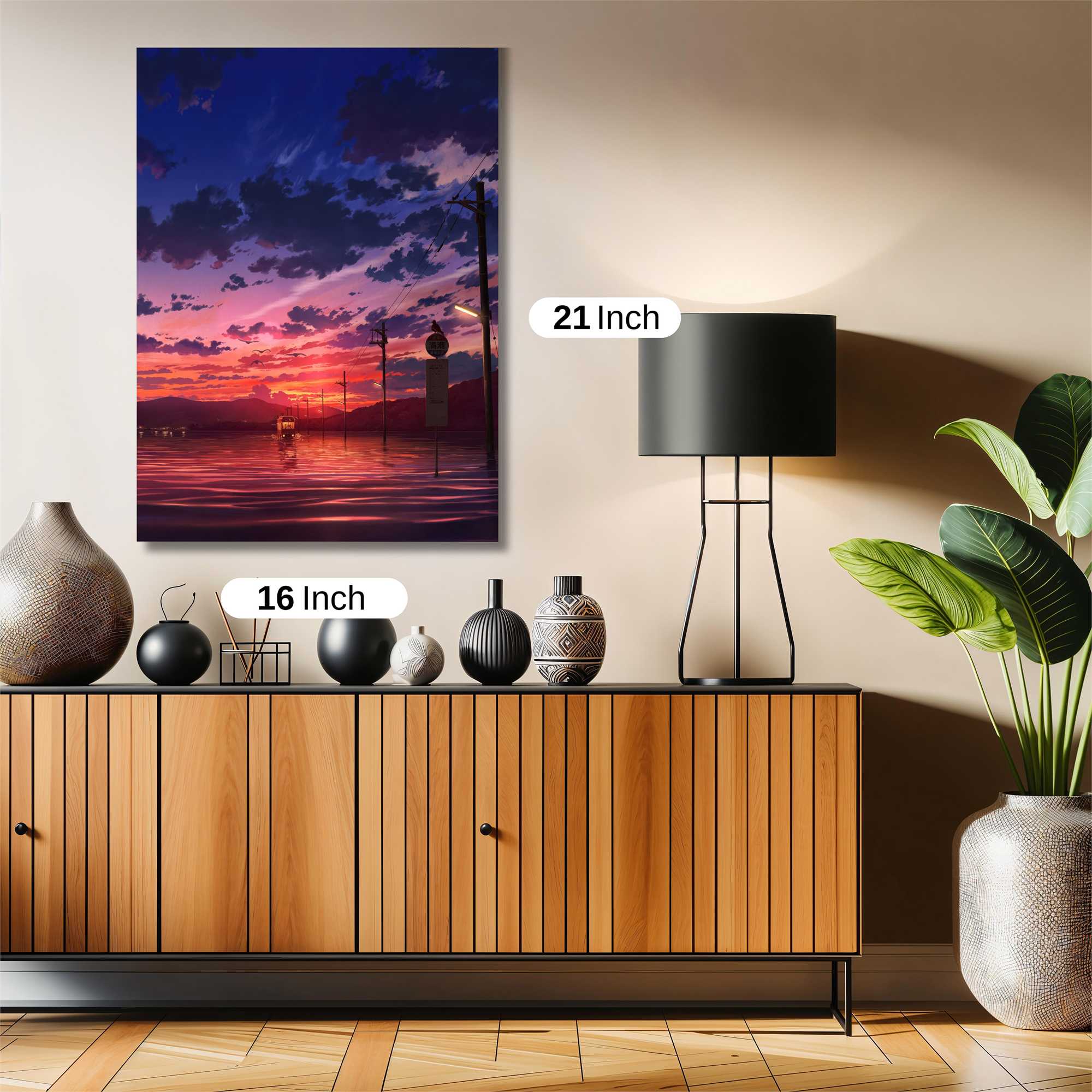 Sunset Serenity Safe Wall Magnetic / M