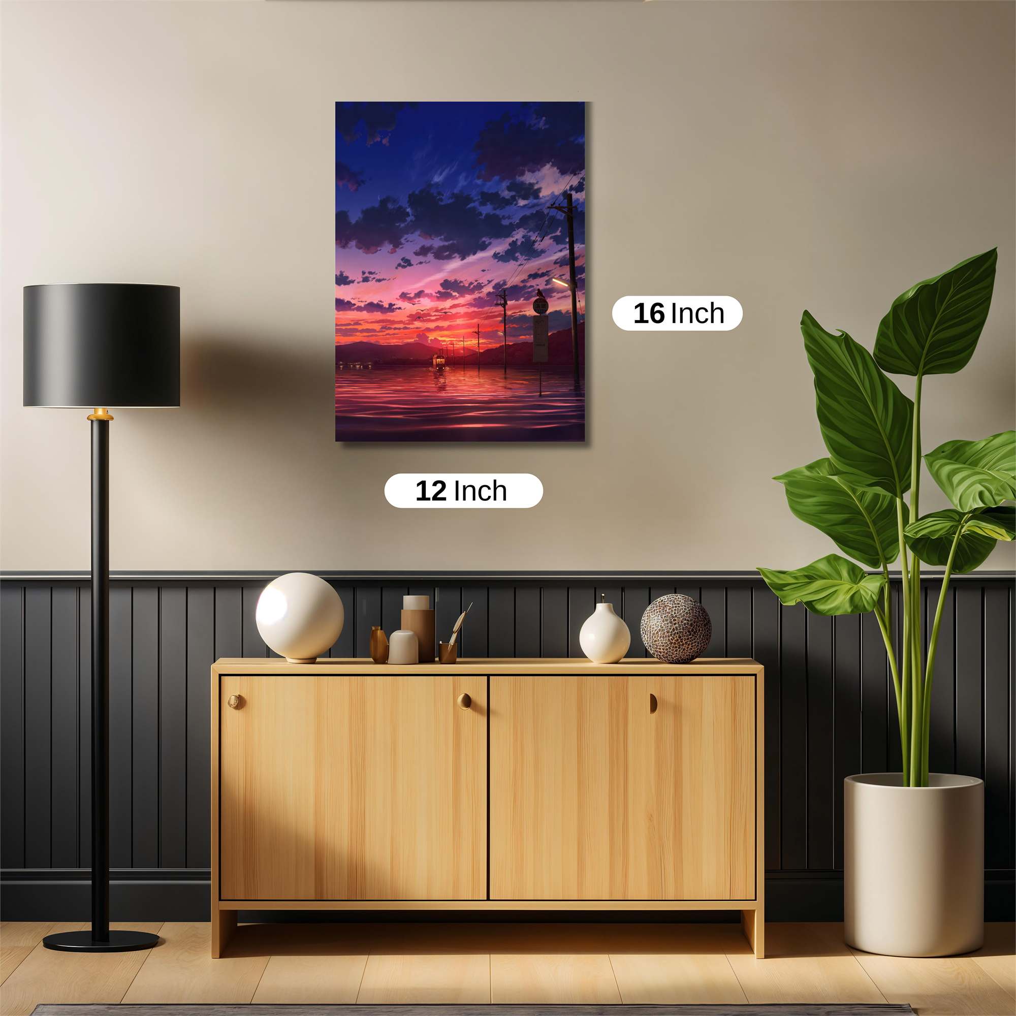 Sunset Serenity Safe Wall Magnetic / M