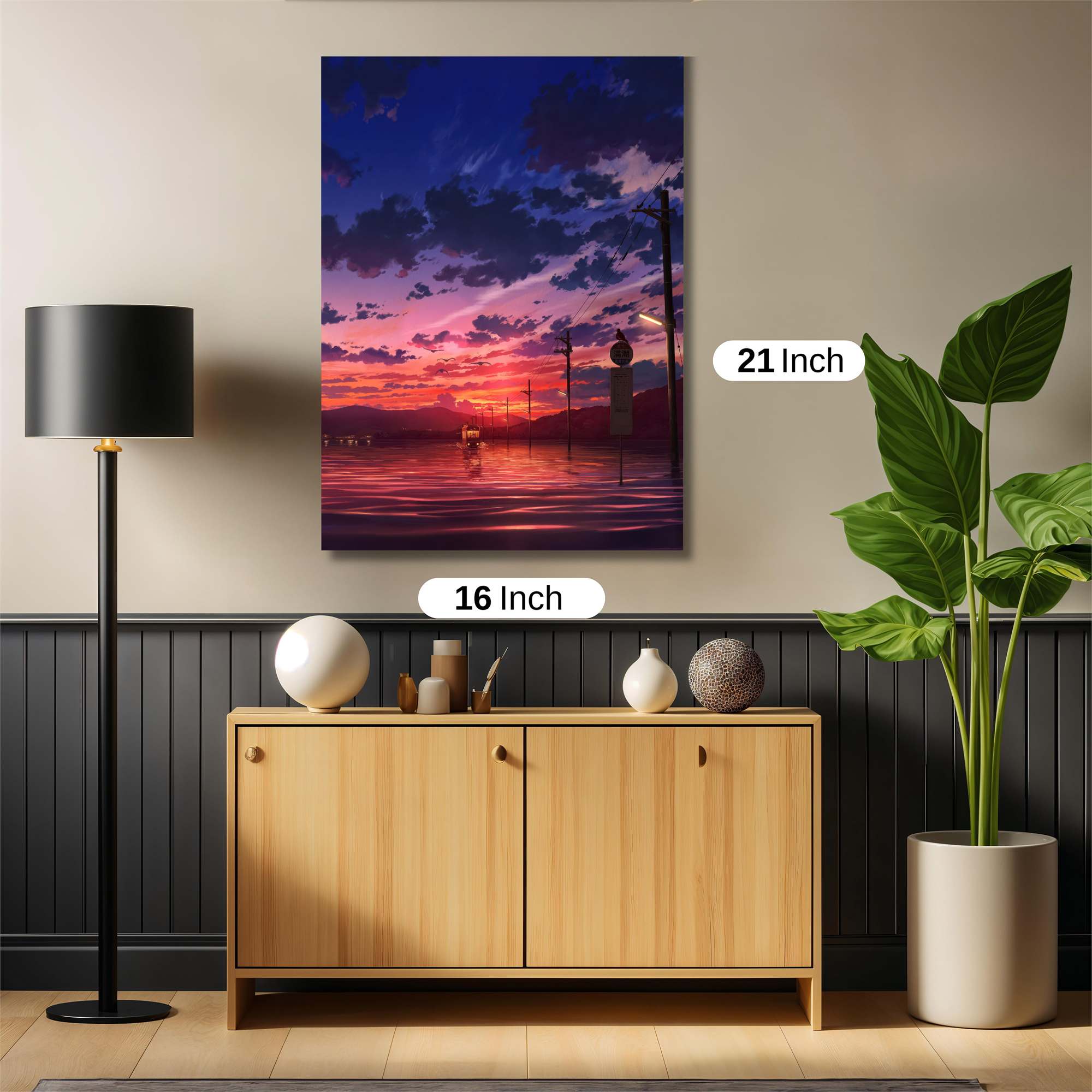 Sunset Serenity Safe Wall Magnetic / M