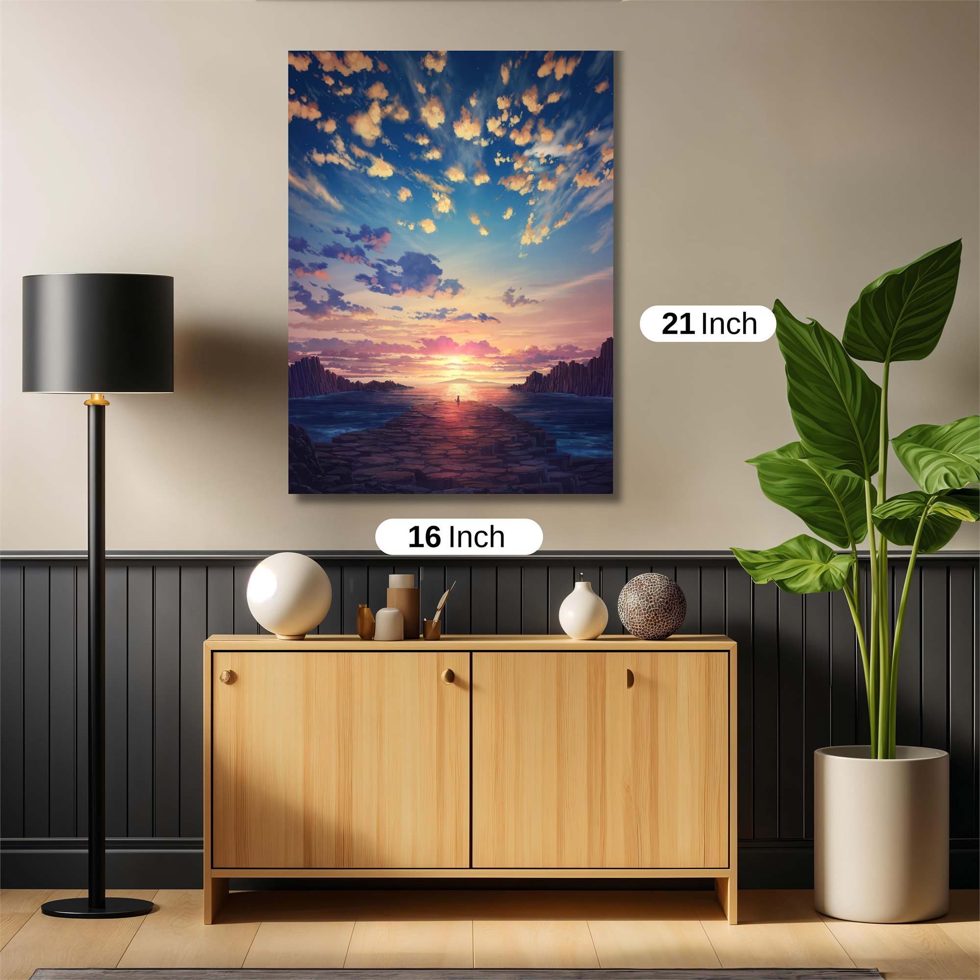 Sunset Serenity Safe Wall Magnetic / M