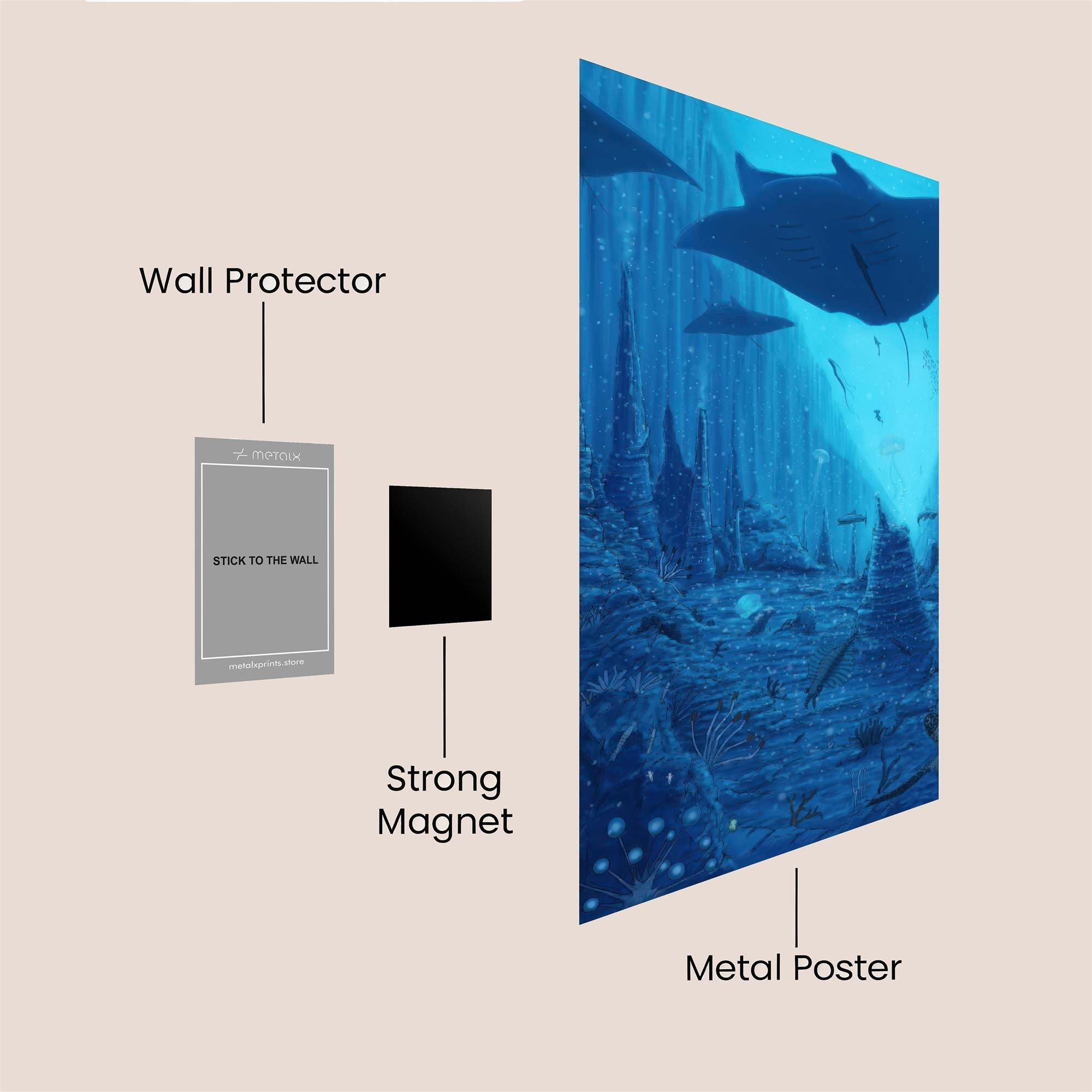 Manta Majestic Safe Wall Magnetic / M