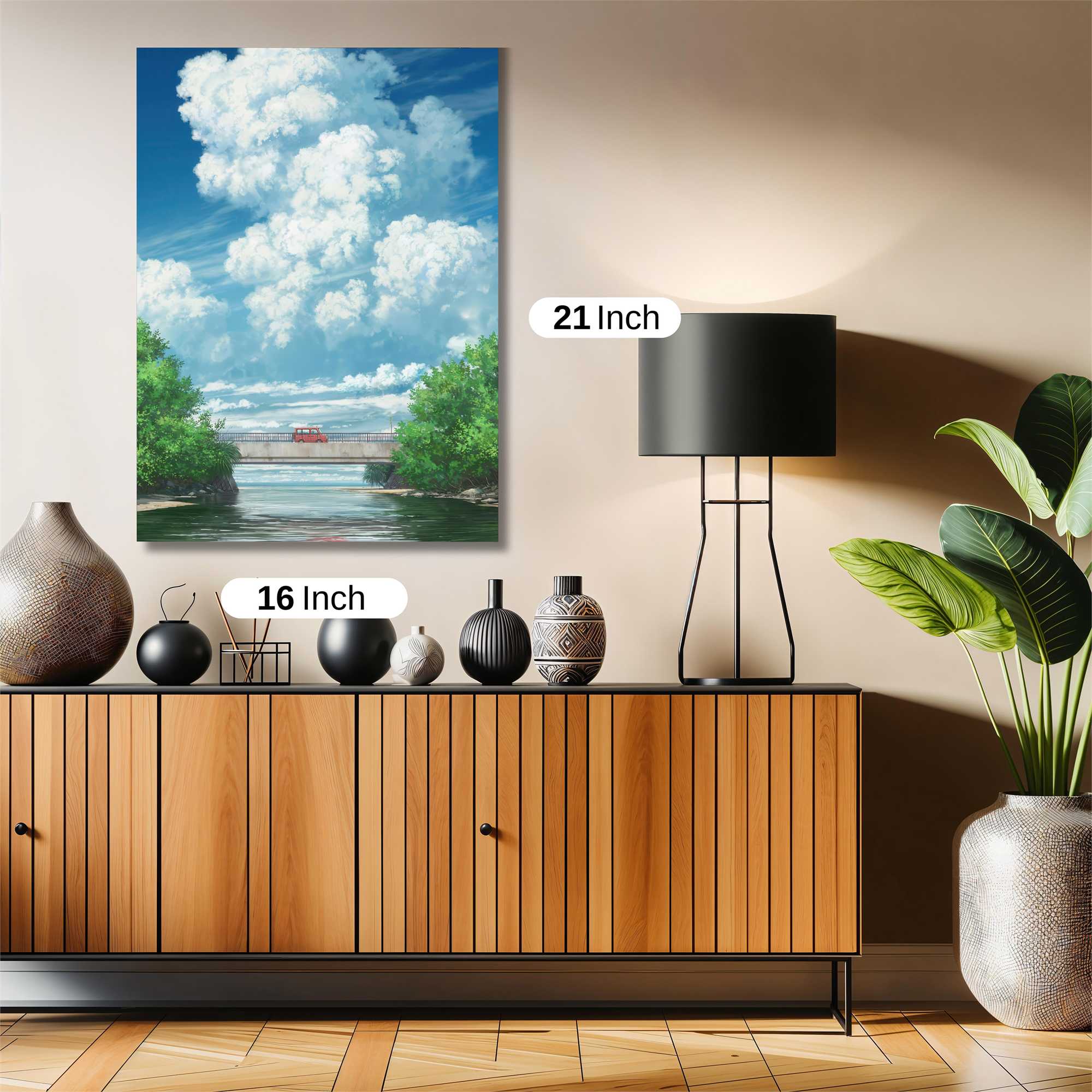 Cloudy Serenity Safe Wall Magnetic / M