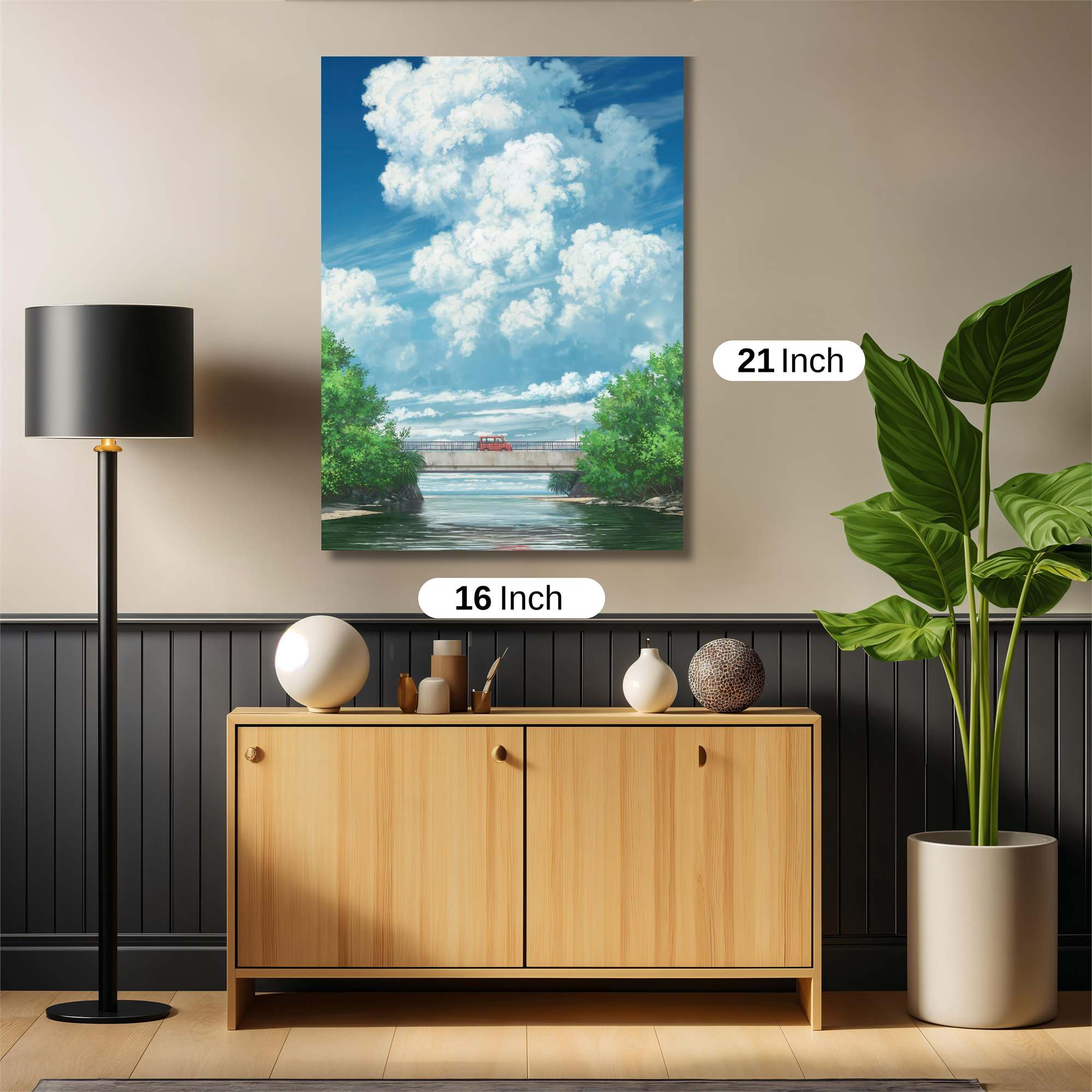 Cloudy Serenity Safe Wall Magnetic / M