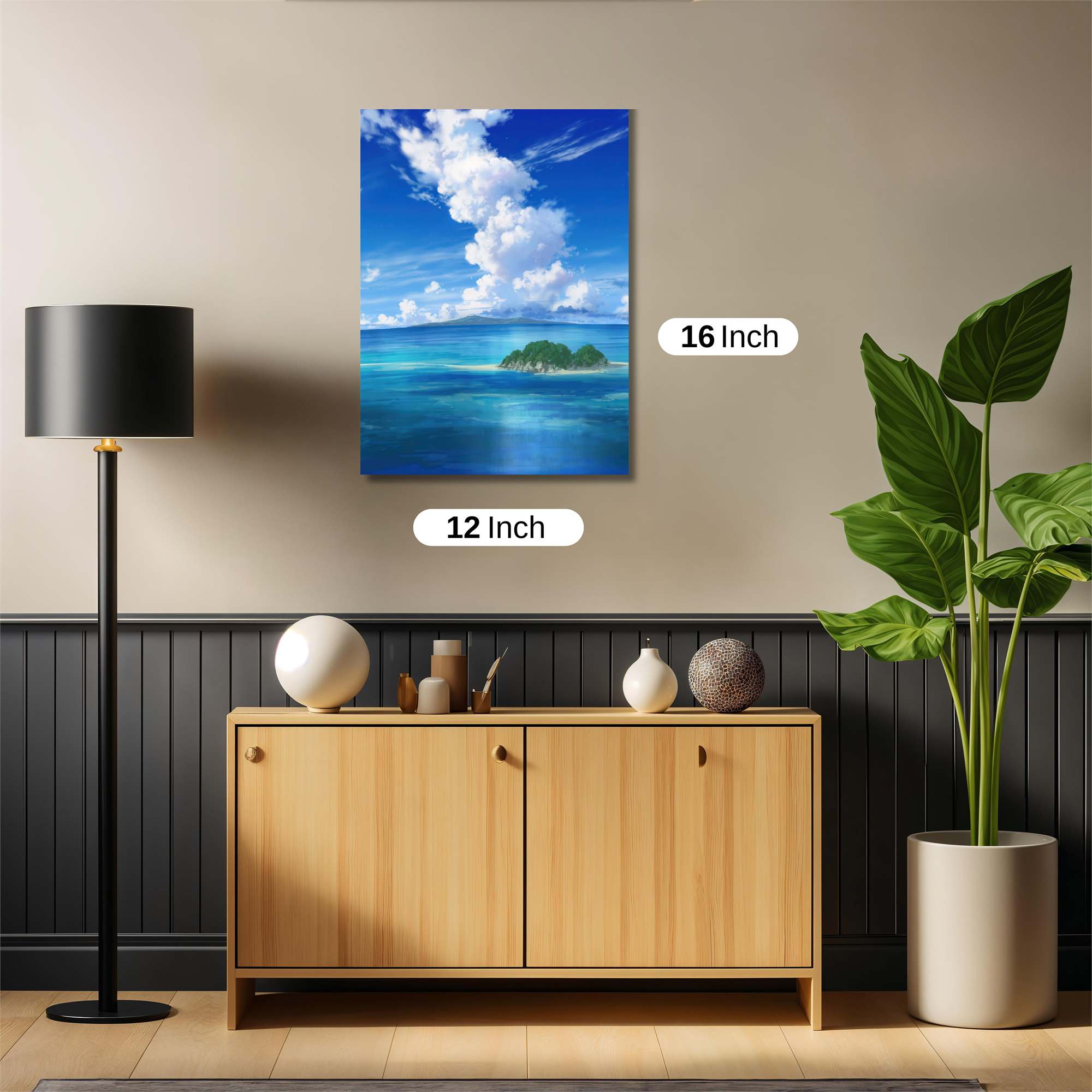 Island Serenity Safe Wall Magnetic / M