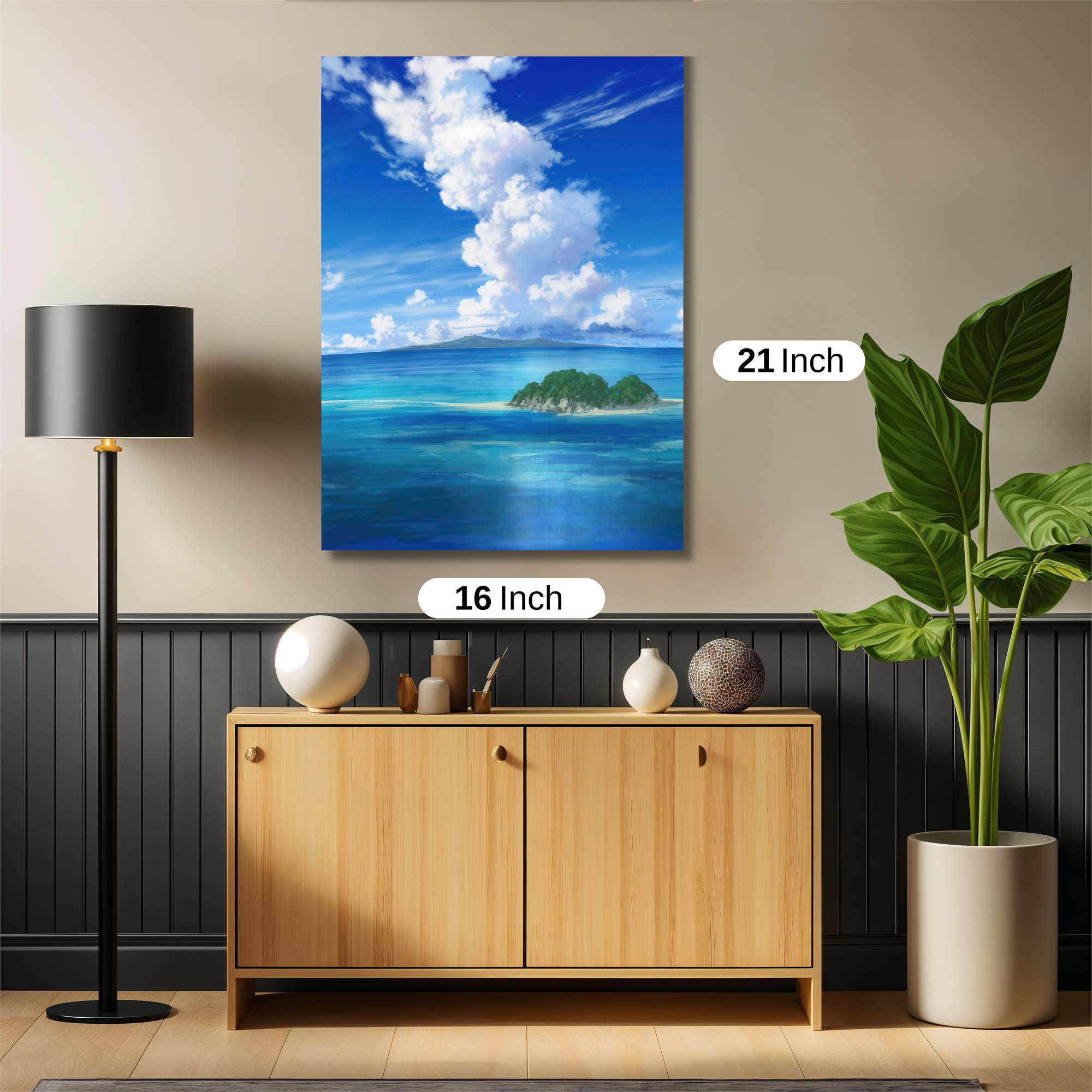 Island Serenity Safe Wall Magnetic / M