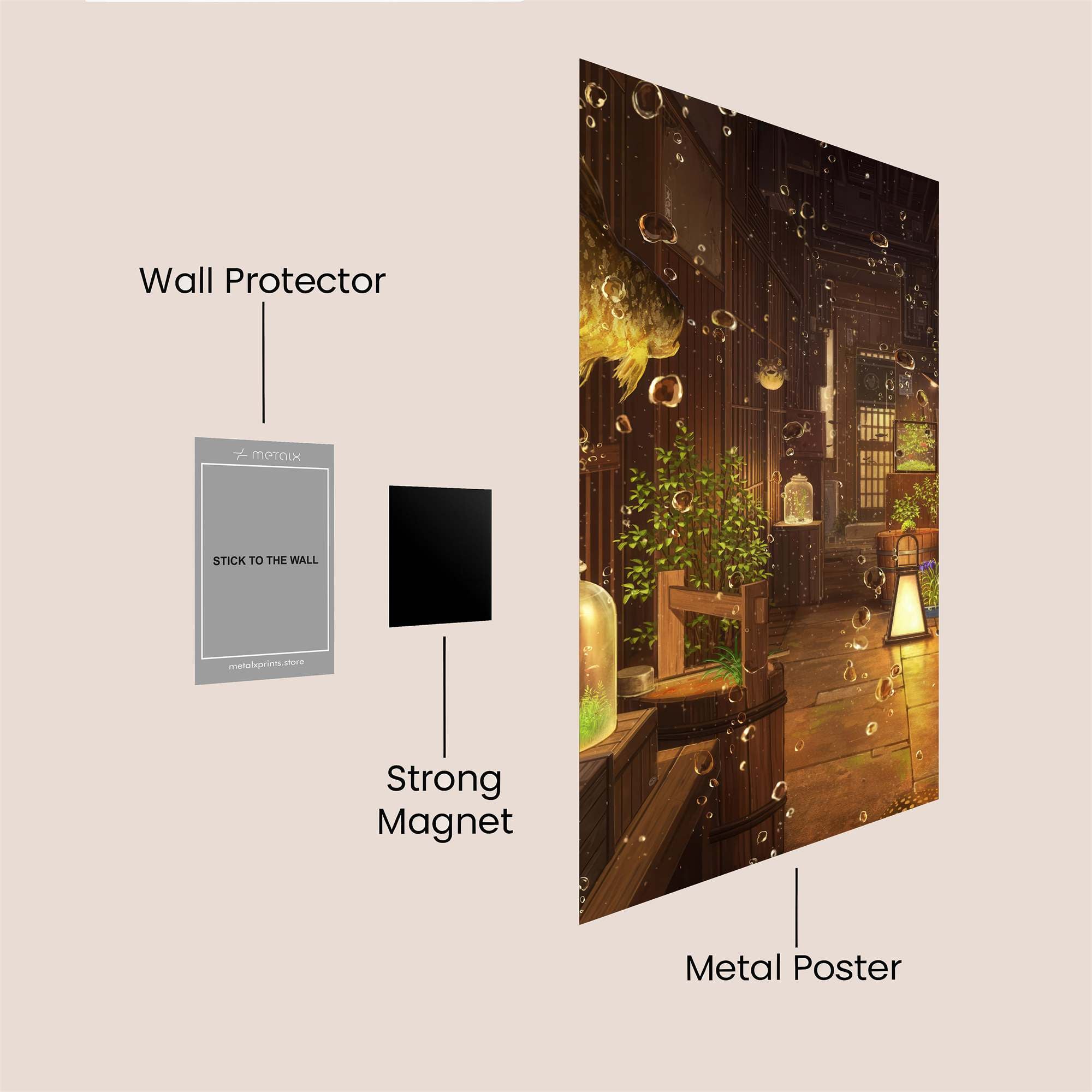 Fish Dream Safe Wall Magnetic / M