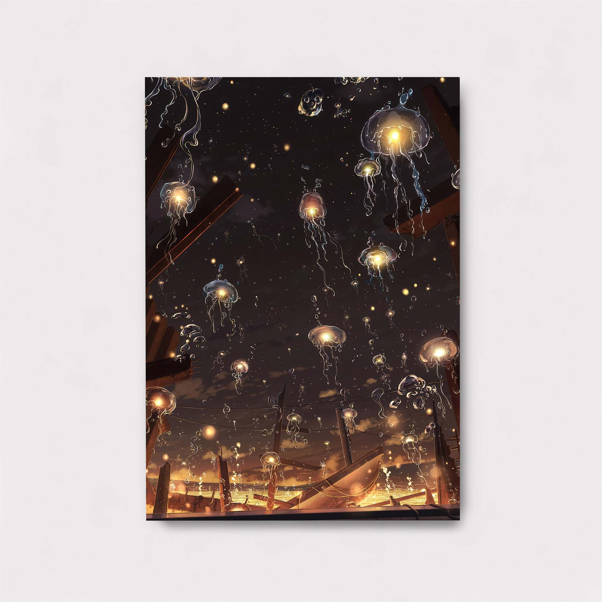 Jellyfish Glow Safe Wall Magnetic / M