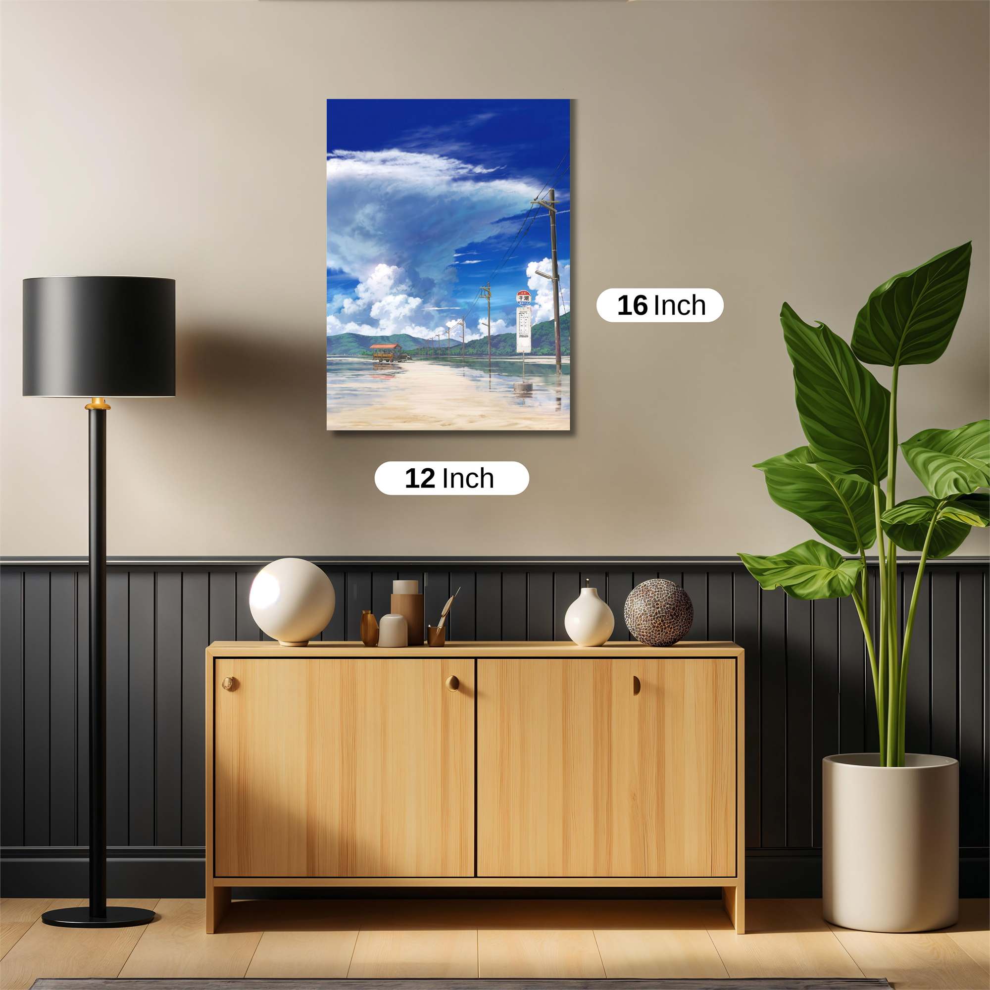 Cloudy Serenity Safe Wall Magnetic / M