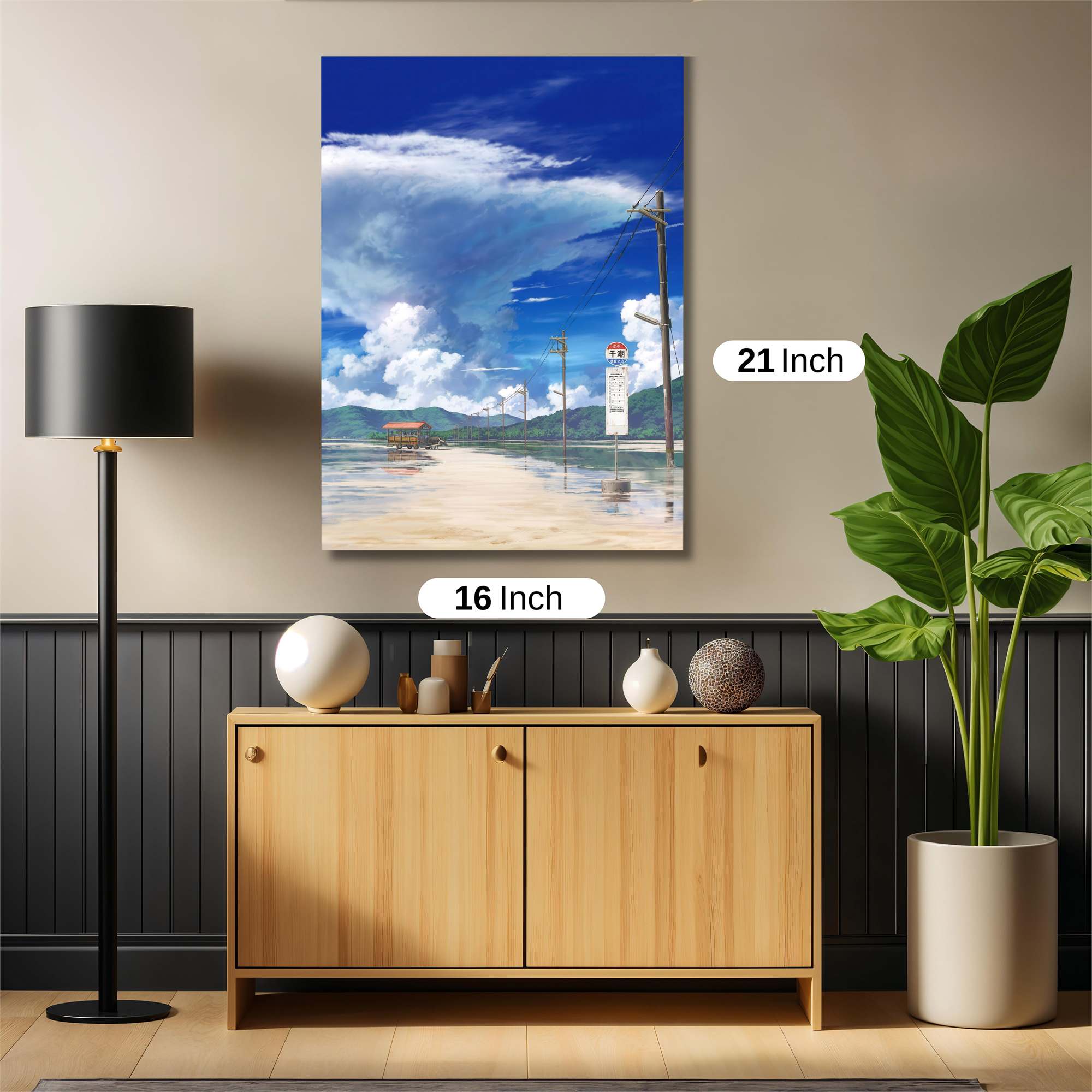 Cloudy Serenity Safe Wall Magnetic / M