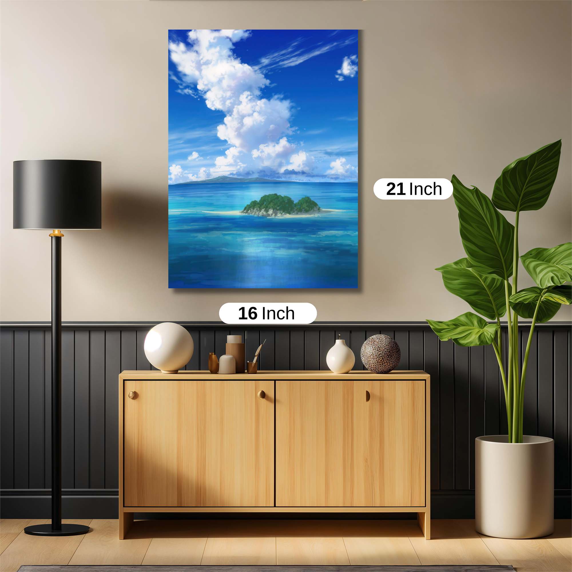 Island Serenity Safe Wall Magnetic / M