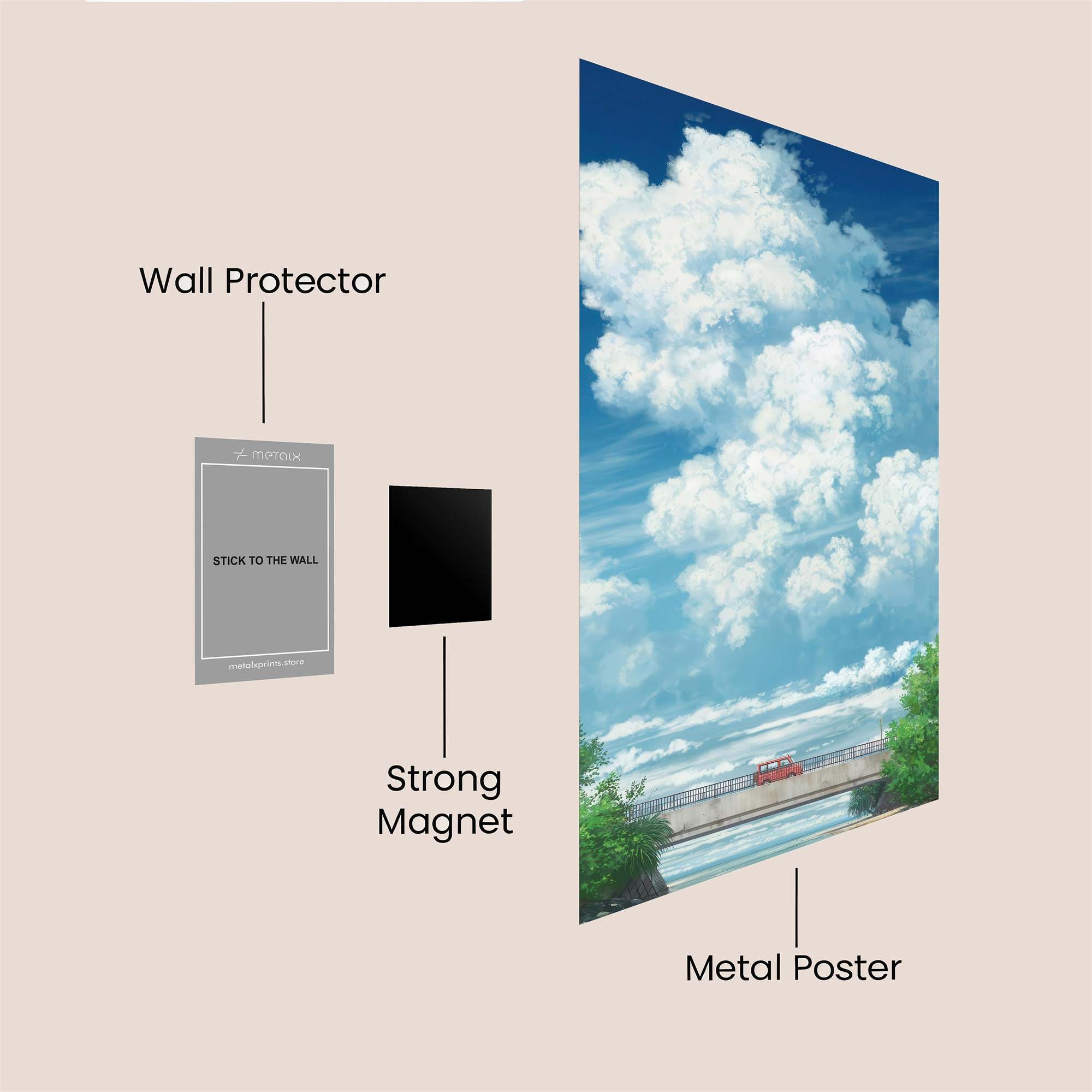 Skyward Serenity Safe Wall Magnetic / M