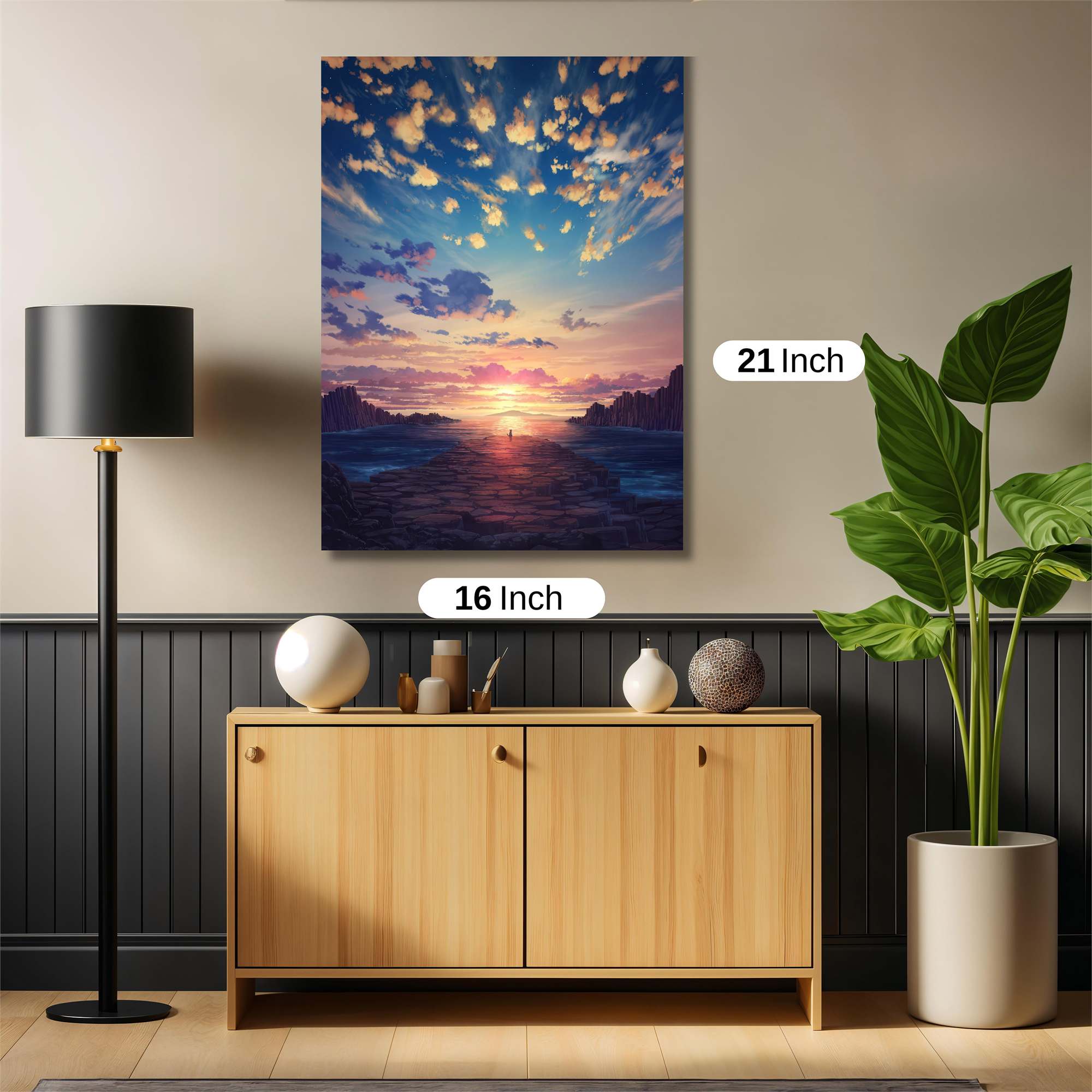 Sunset Serenity Safe Wall Magnetic / M