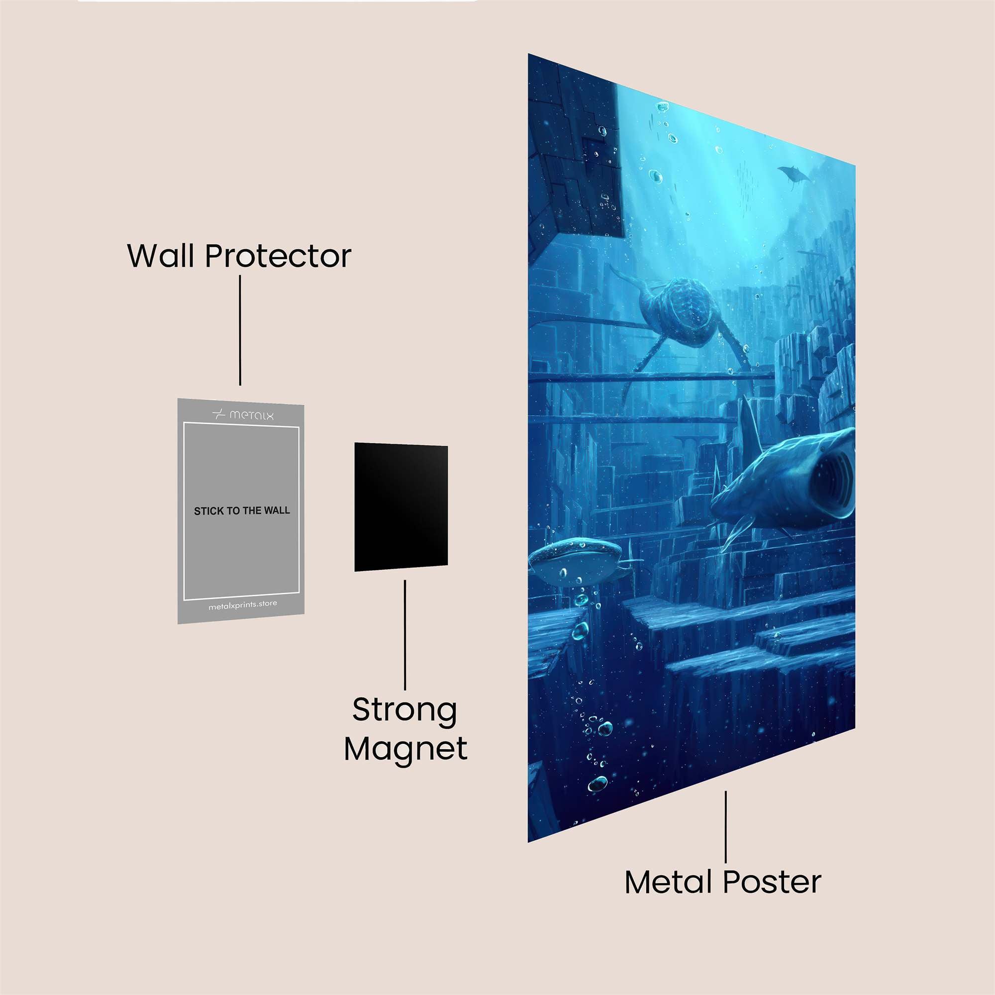 Submarine Enigma Safe Wall Magnetic / M