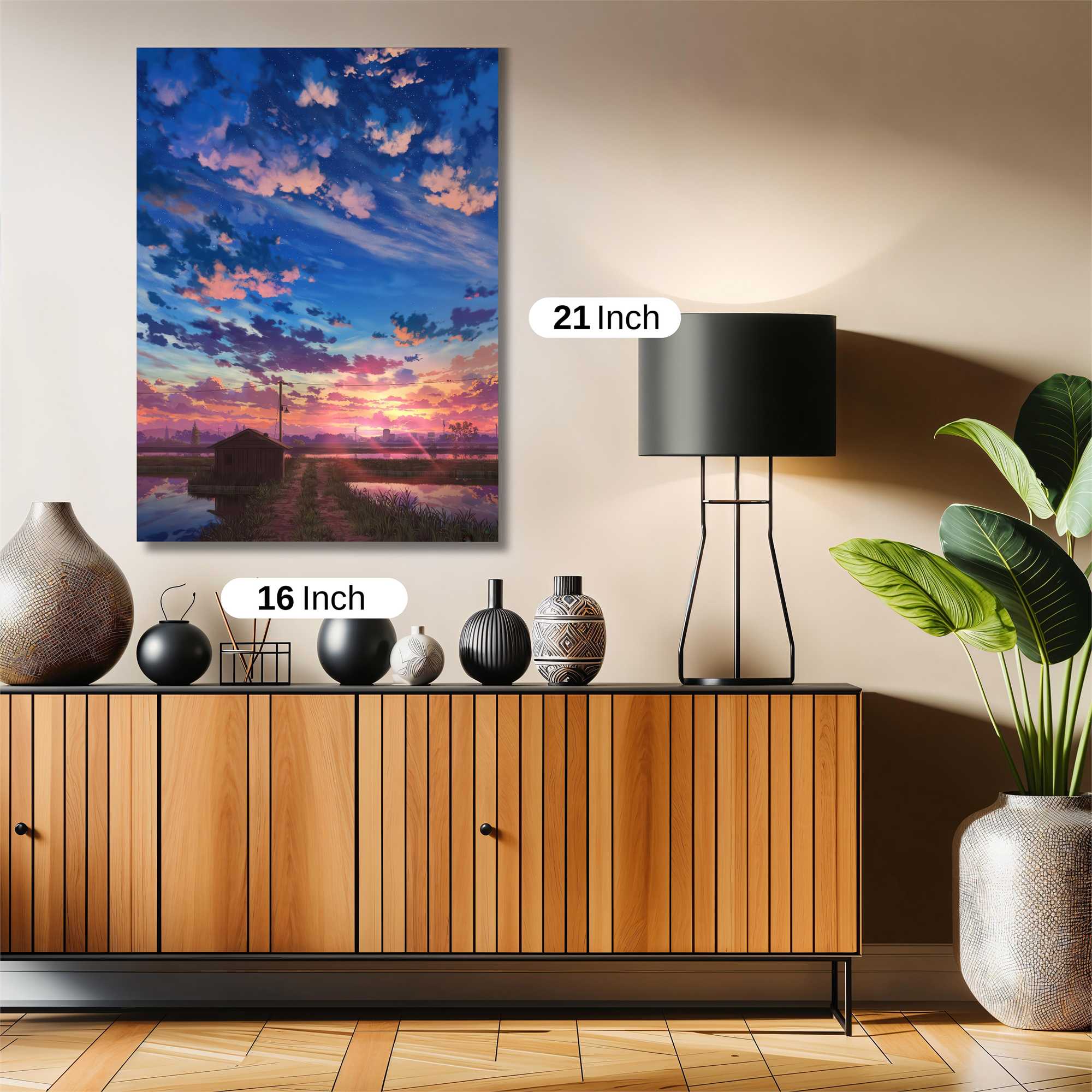 Sunset Serenity Safe Wall Magnetic / M