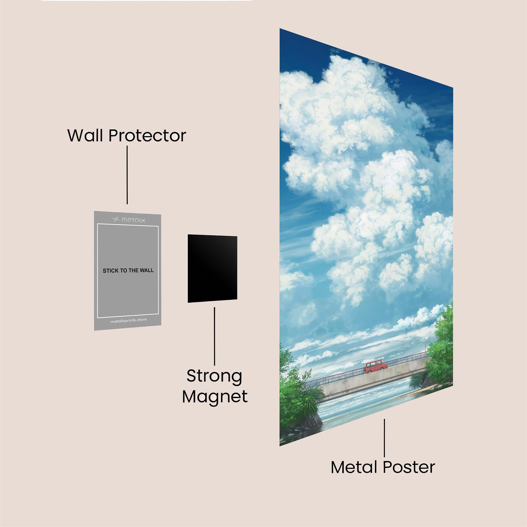 Cloud Serenity Safe Wall Magnetic / M