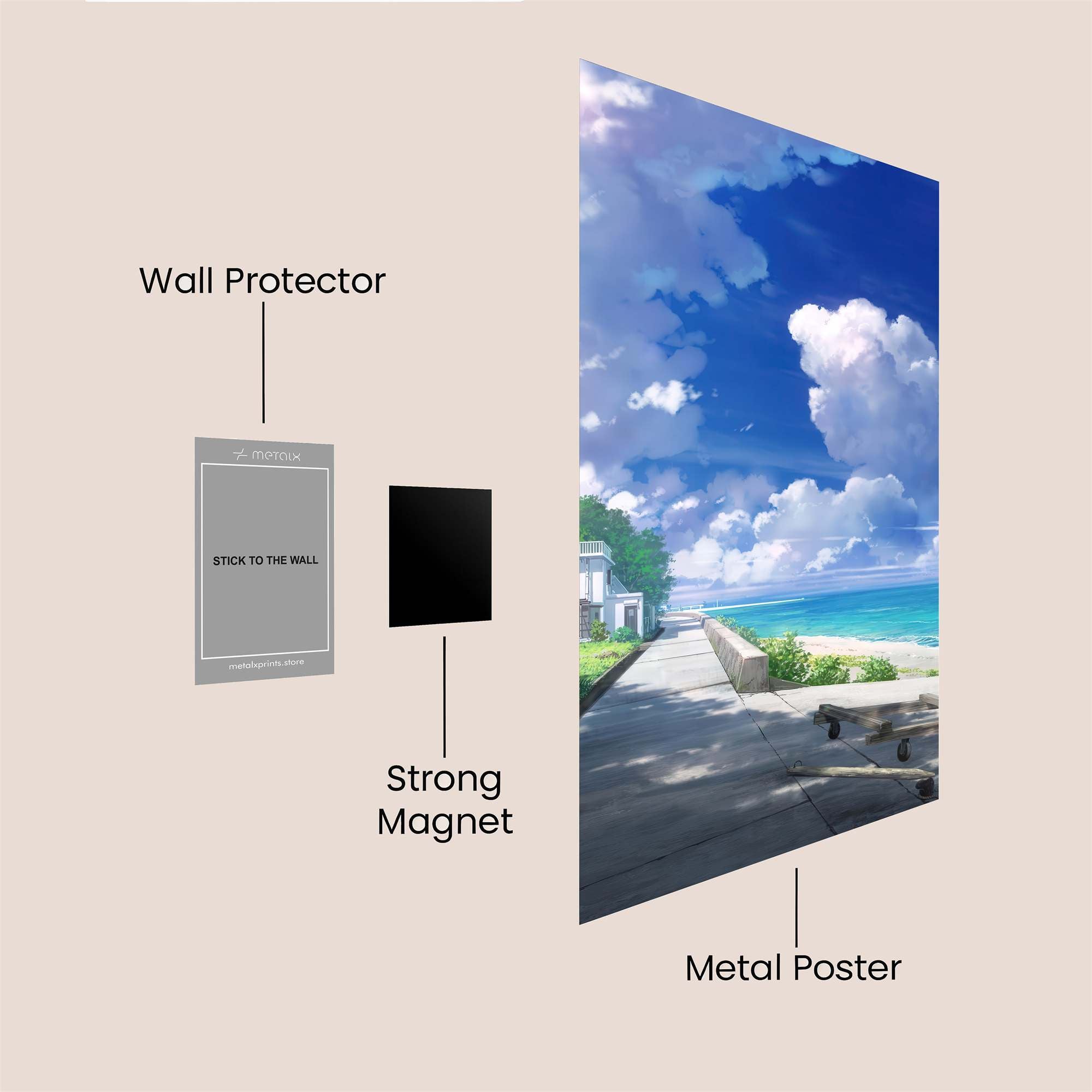 Skyward Bliss Safe Wall Magnetic / M