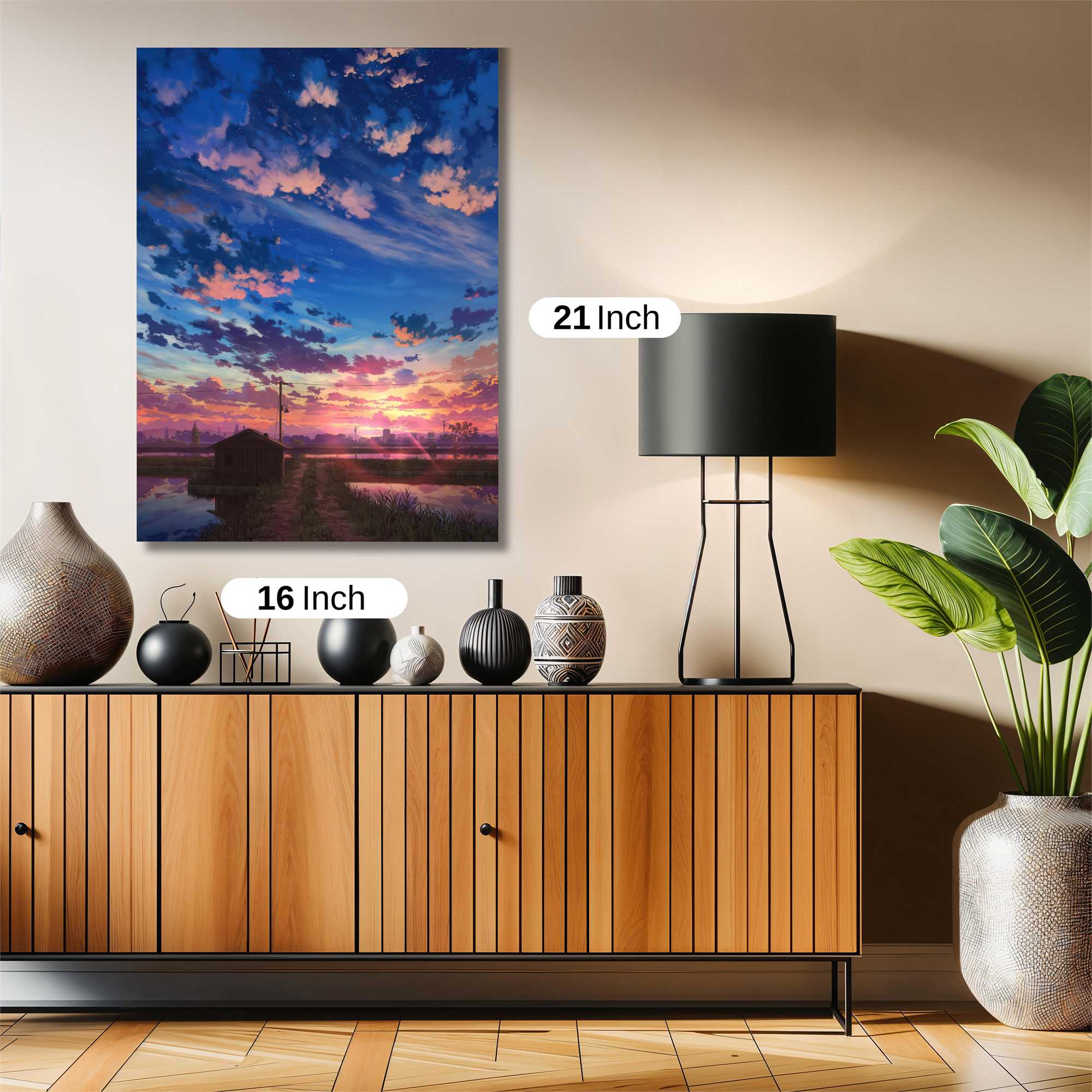 Sunset Serenity Safe Wall Magnetic / M