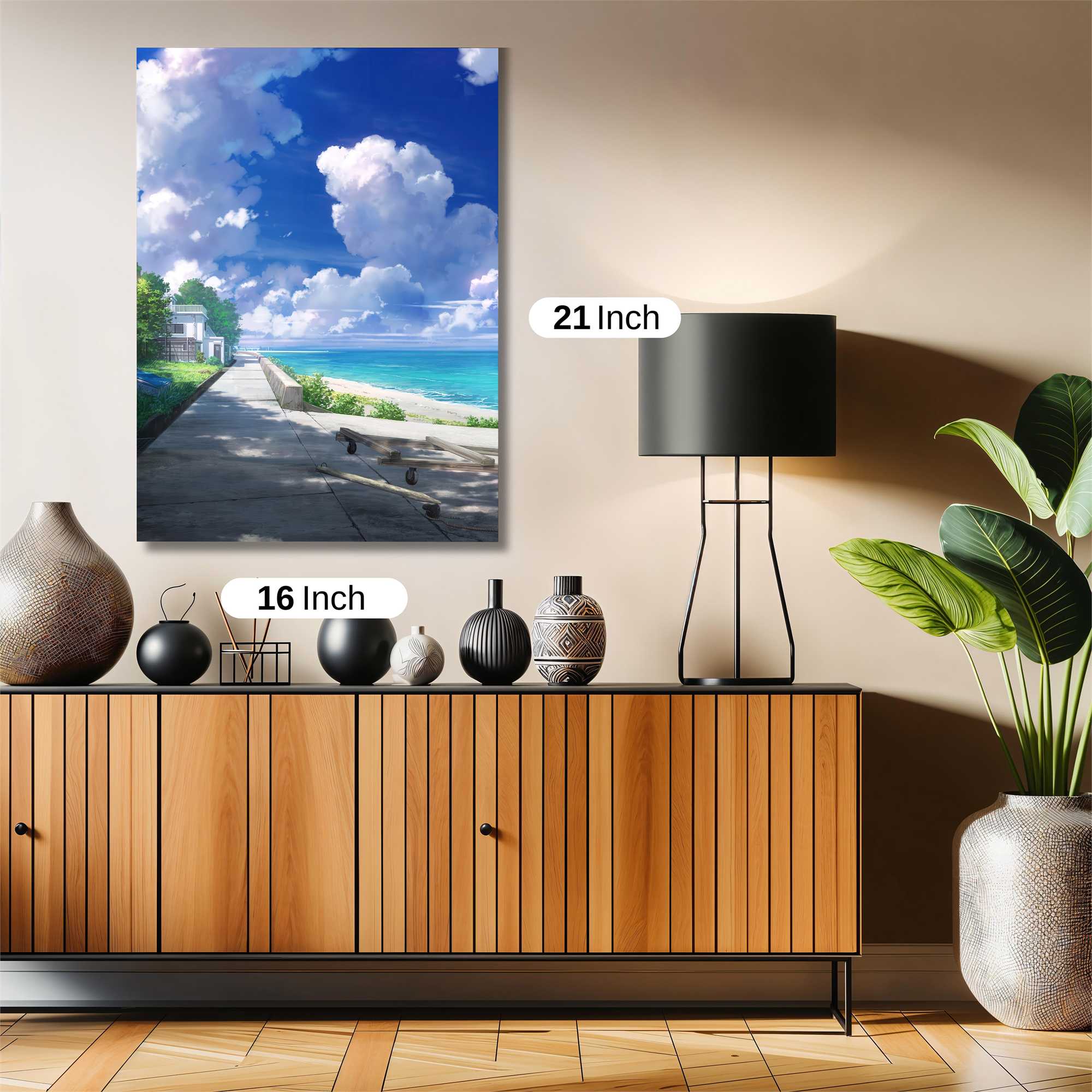 Beach Serenity Safe Wall Magnetic / M