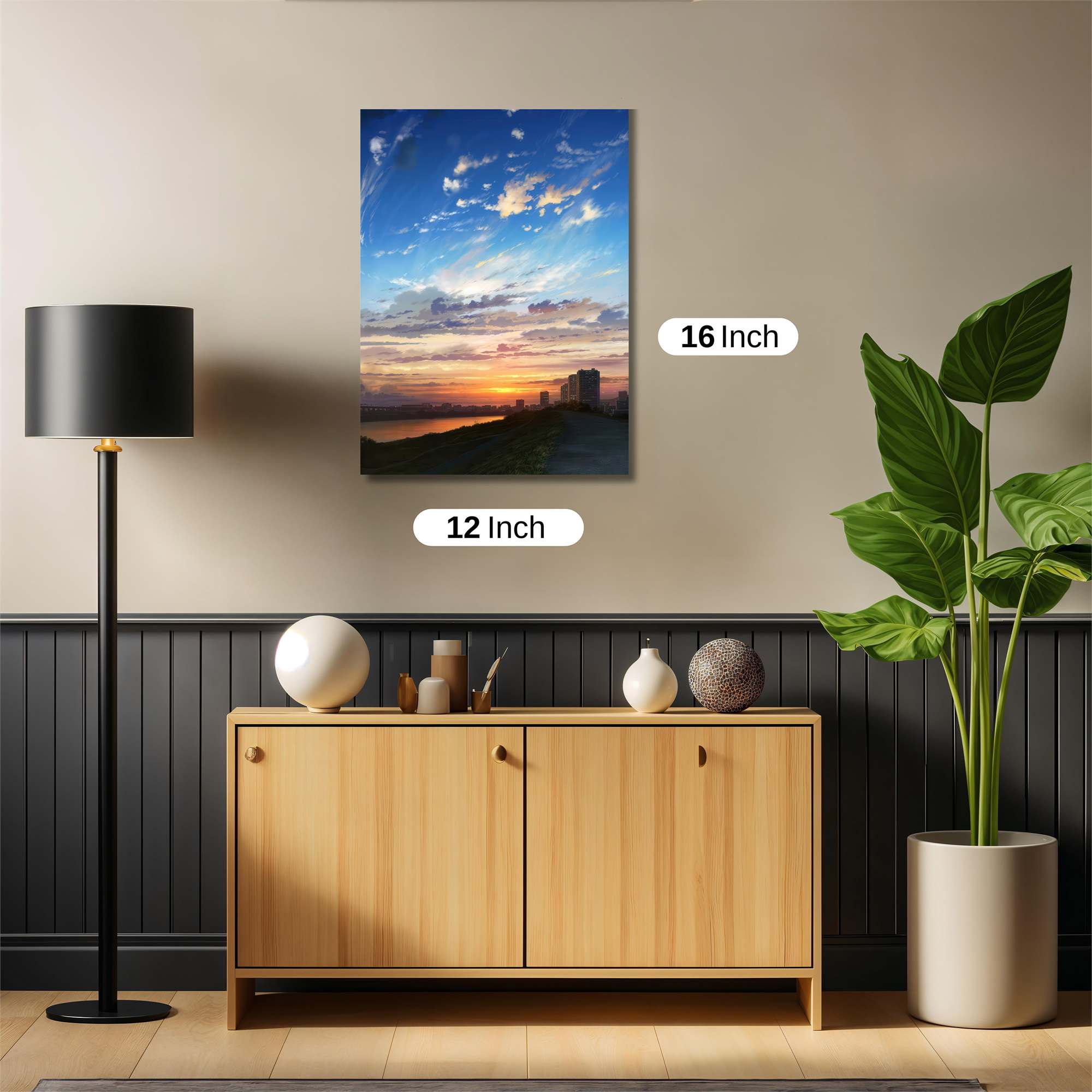 Sunset Serenity Safe Wall Magnetic / M