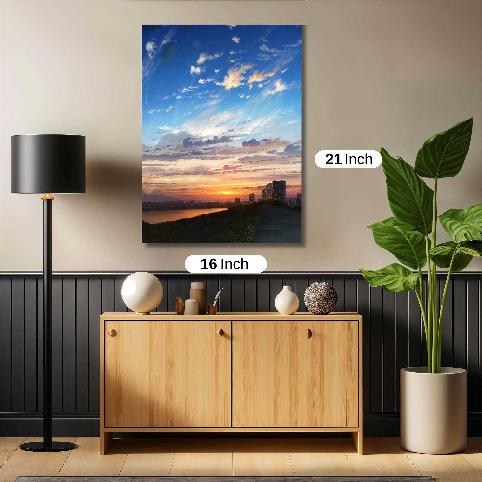 Sunset Serenity Safe Wall Magnetic / M