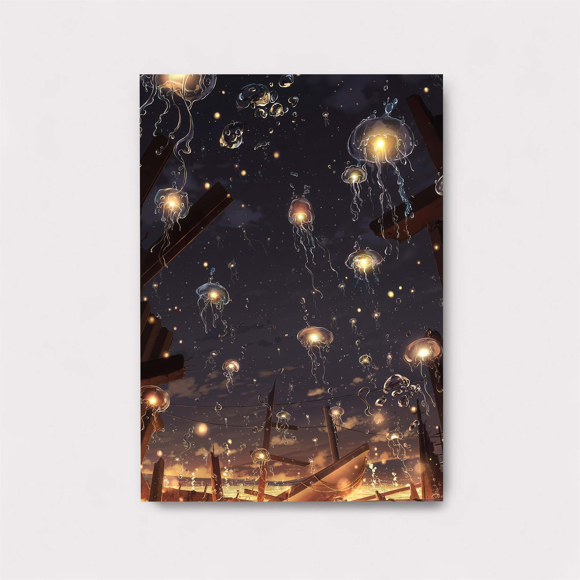 Jellyfish Dreamscape Safe Wall Magnetic / M