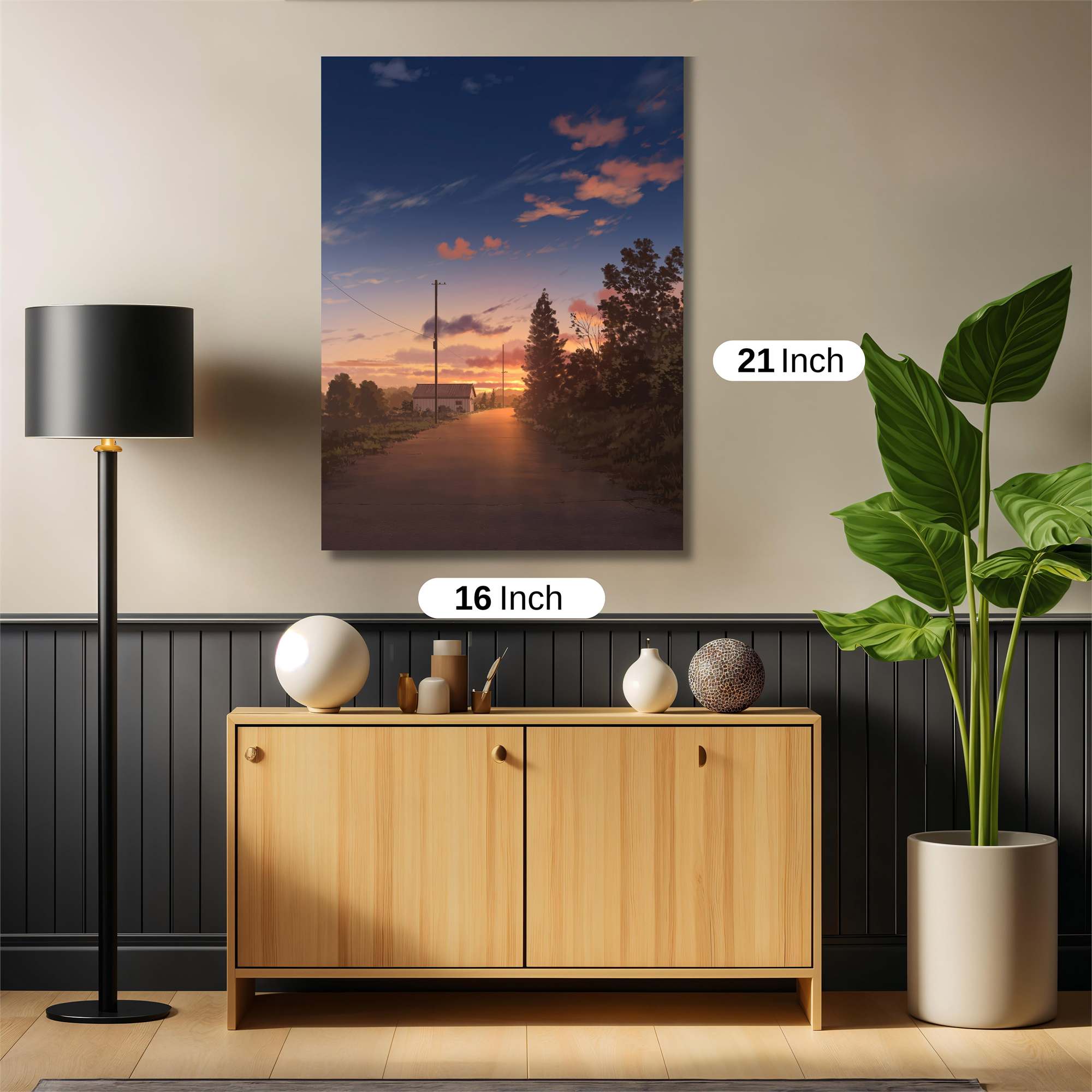 Sunset Serenity Safe Wall Magnetic / M