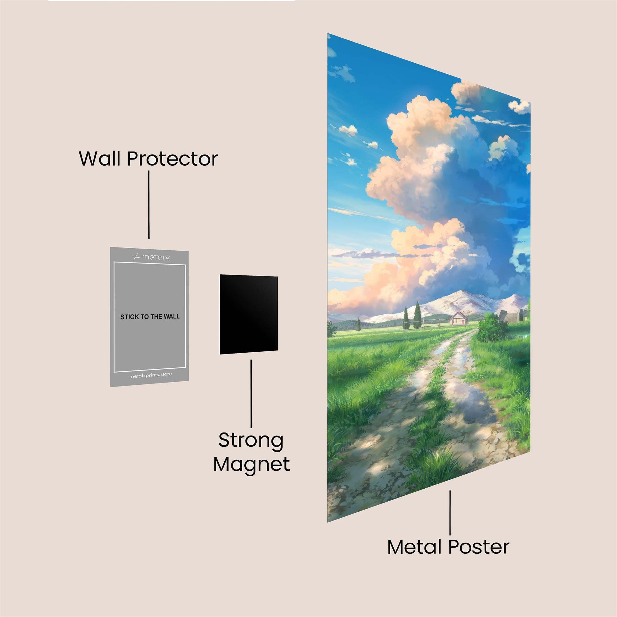 Skyward Serenity Safe Wall Magnetic / M
