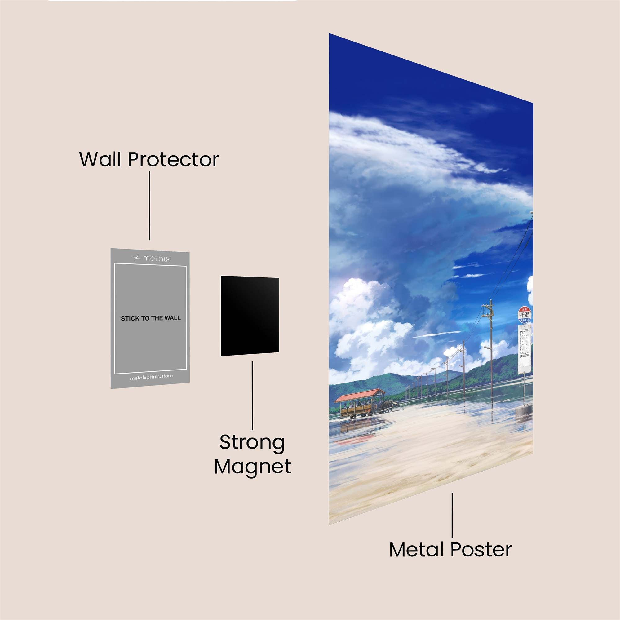 Skyward Serenity Safe Wall Magnetic / M