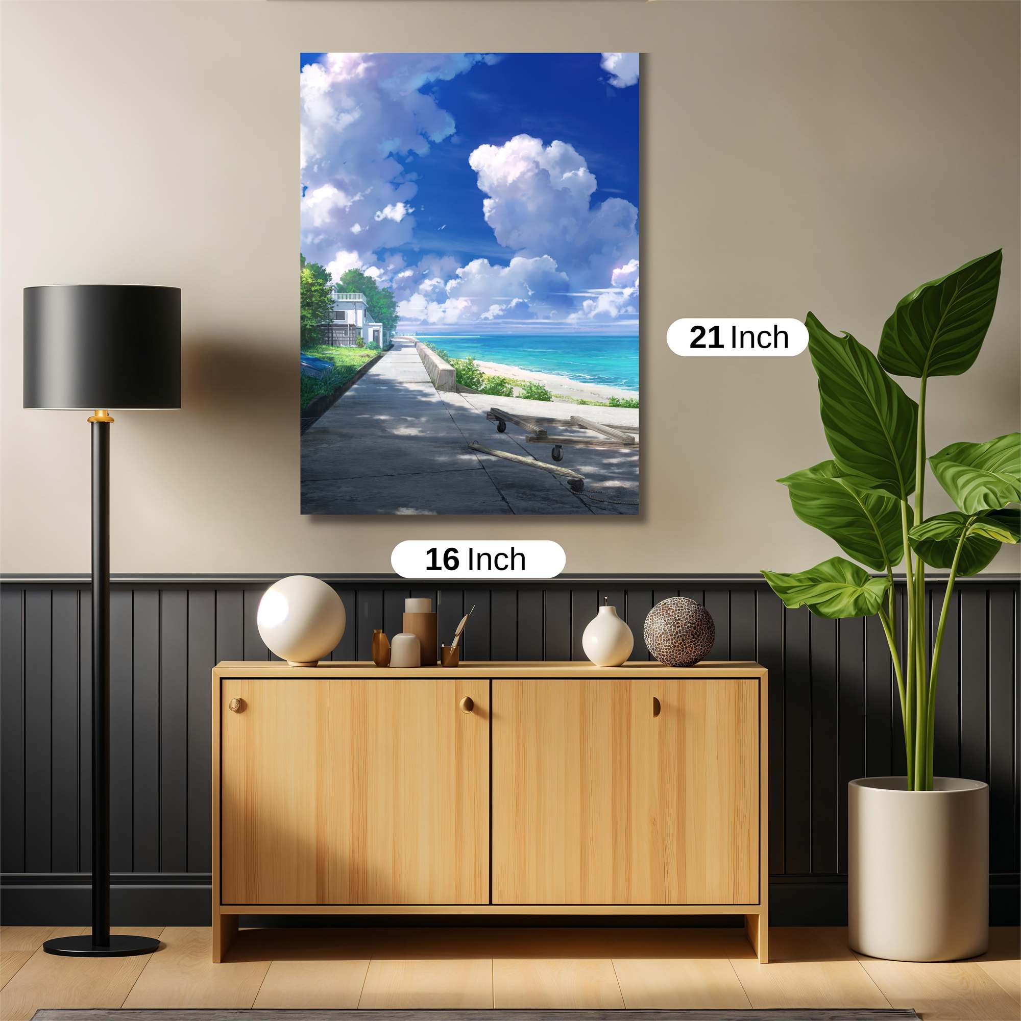 Seaside Serenity Safe Wall Magnetic / M