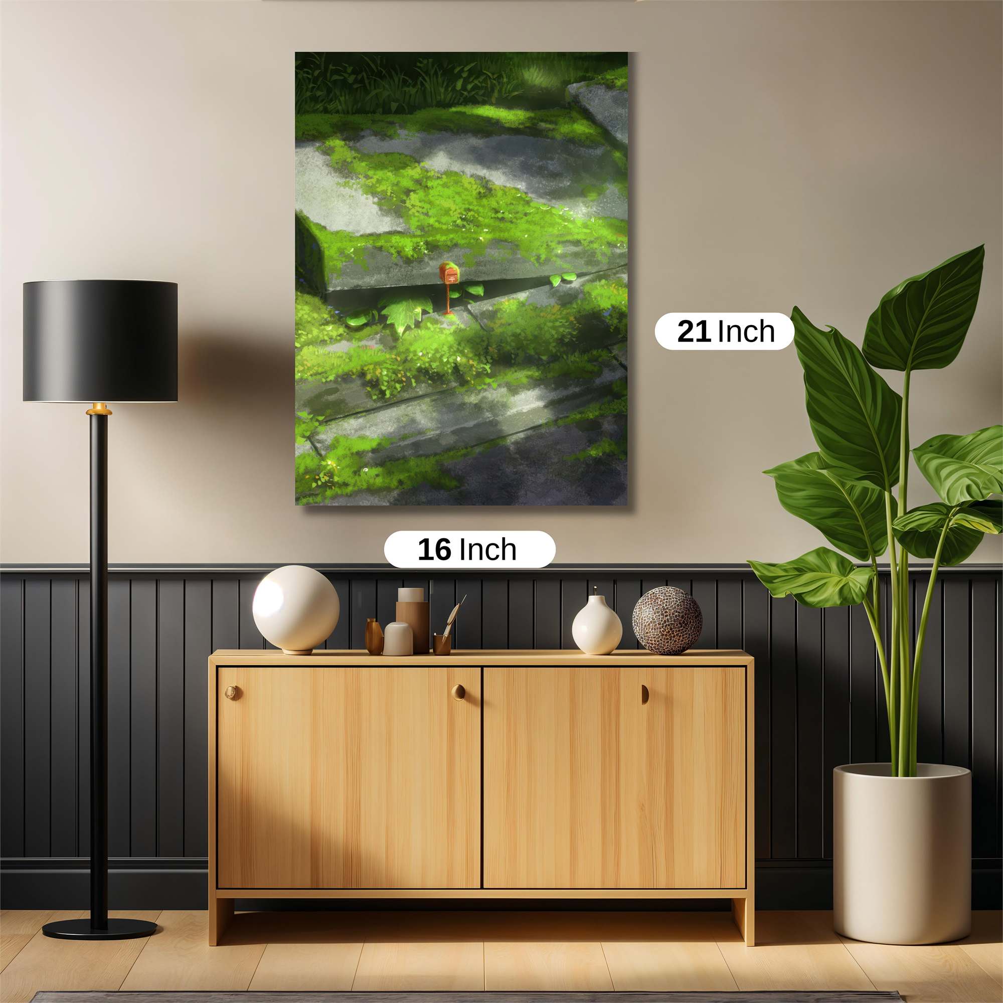 Mossy Serenity Safe Wall Magnetic / M