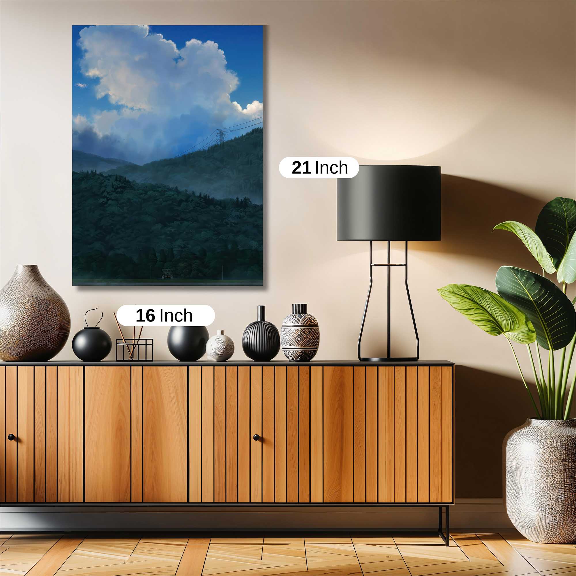 Cloudy Serenity Safe Wall Magnetic / M