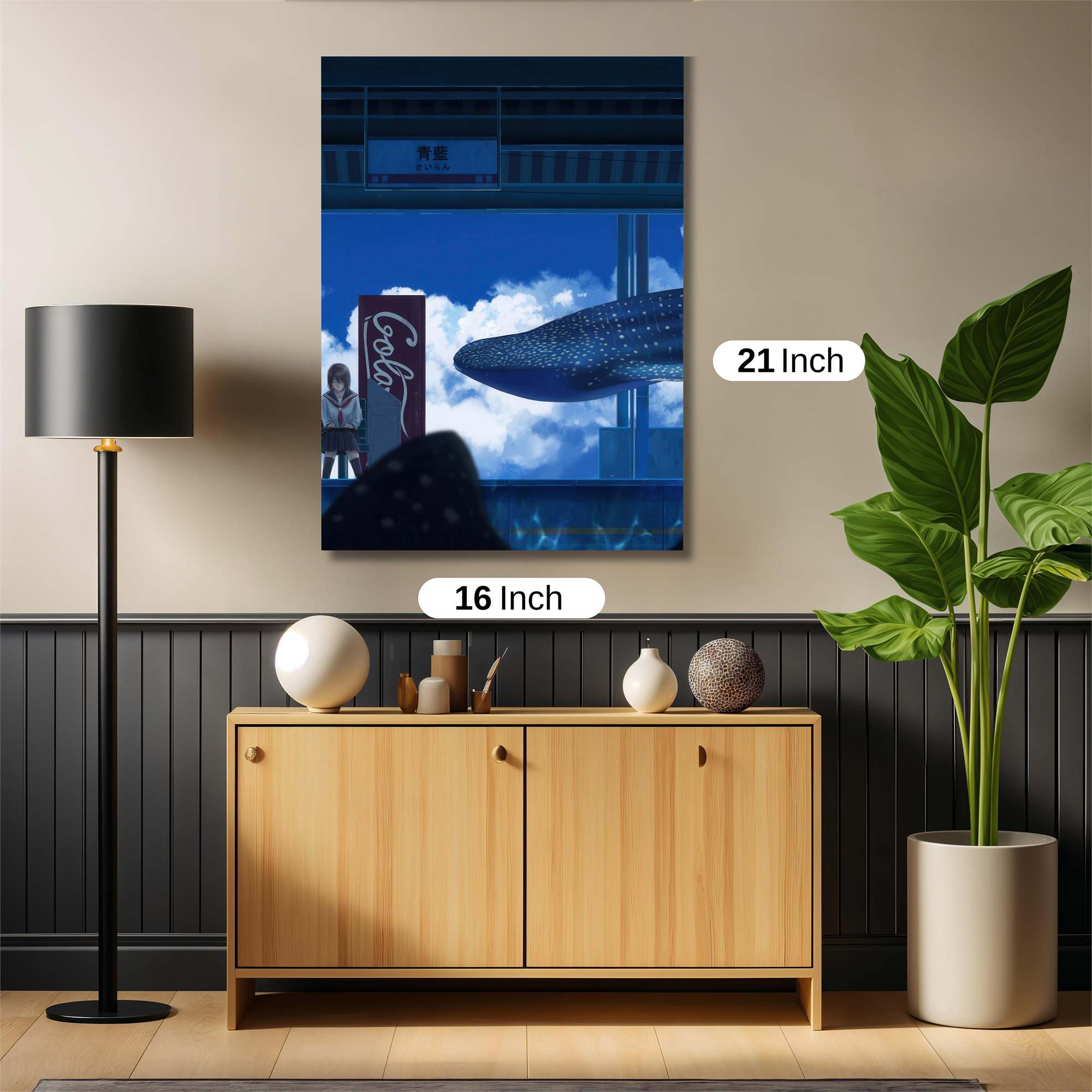 Whale Dream Safe Wall Magnetic / M