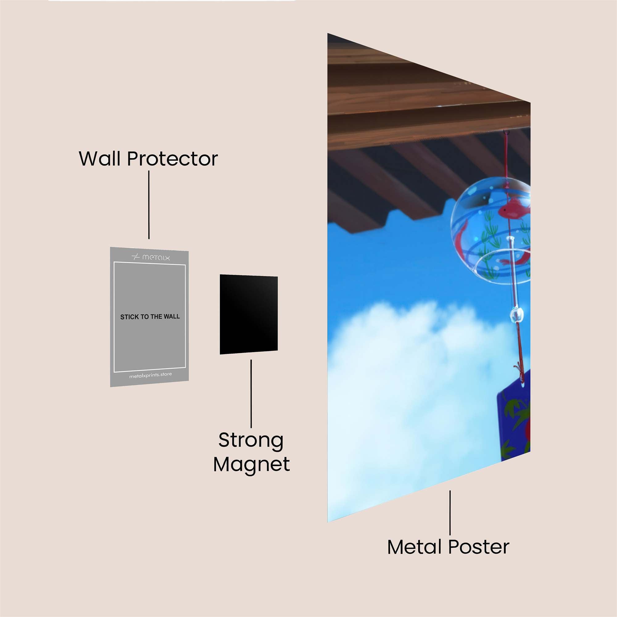 Windchime Serenity Safe Wall Magnetic / M