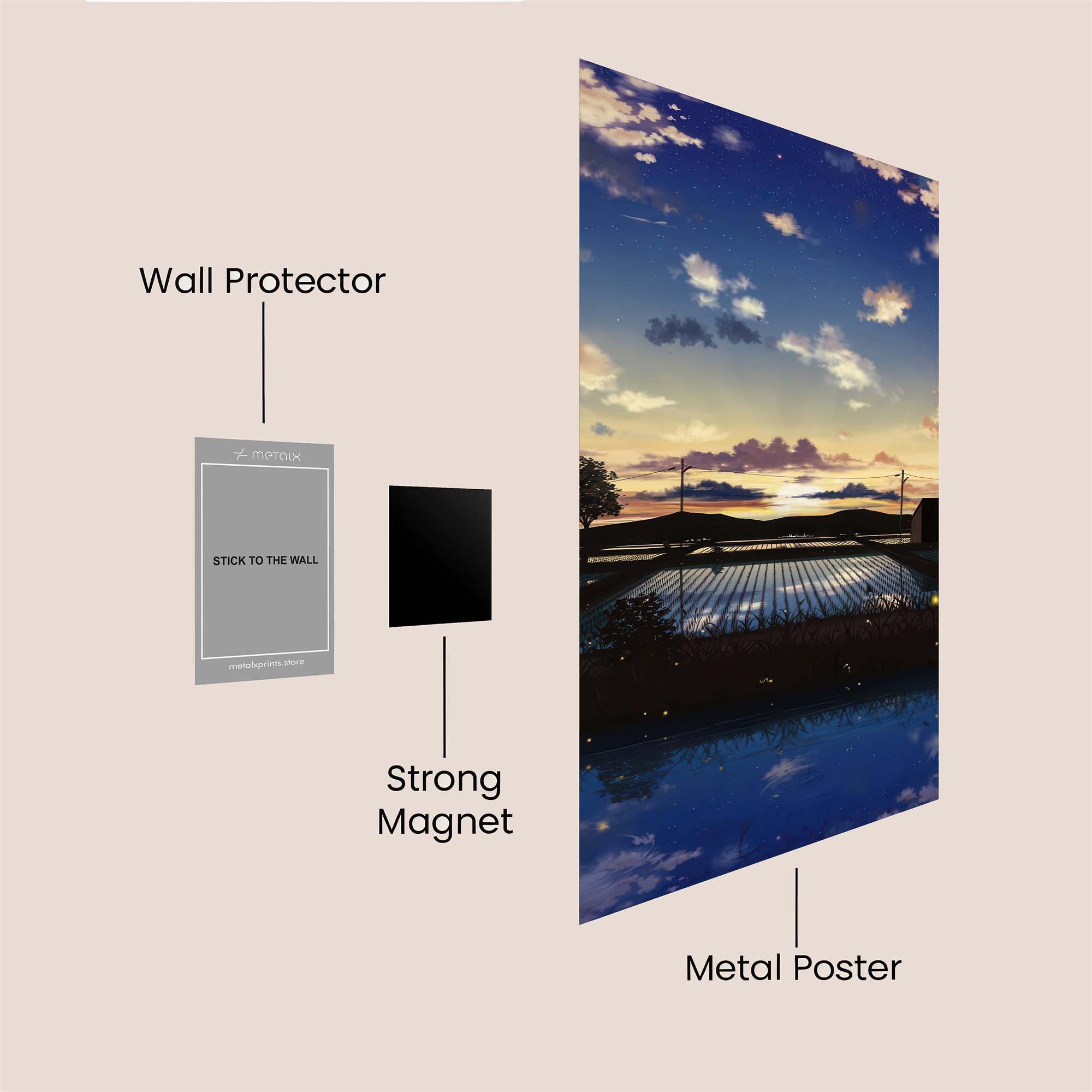 Twilight Tranquil Safe Wall Magnetic / M