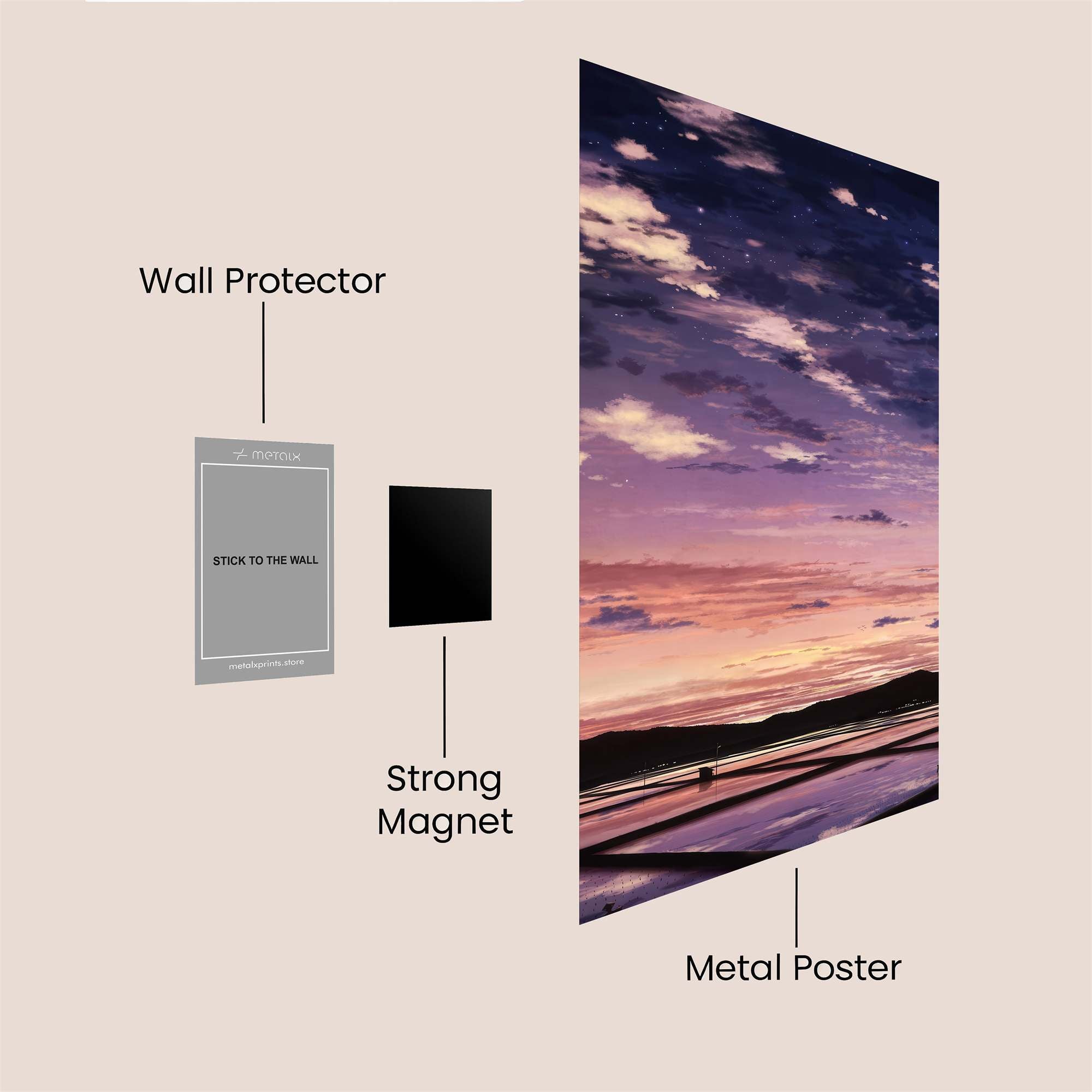 Twilight Tranquility Safe Wall Magnetic / M