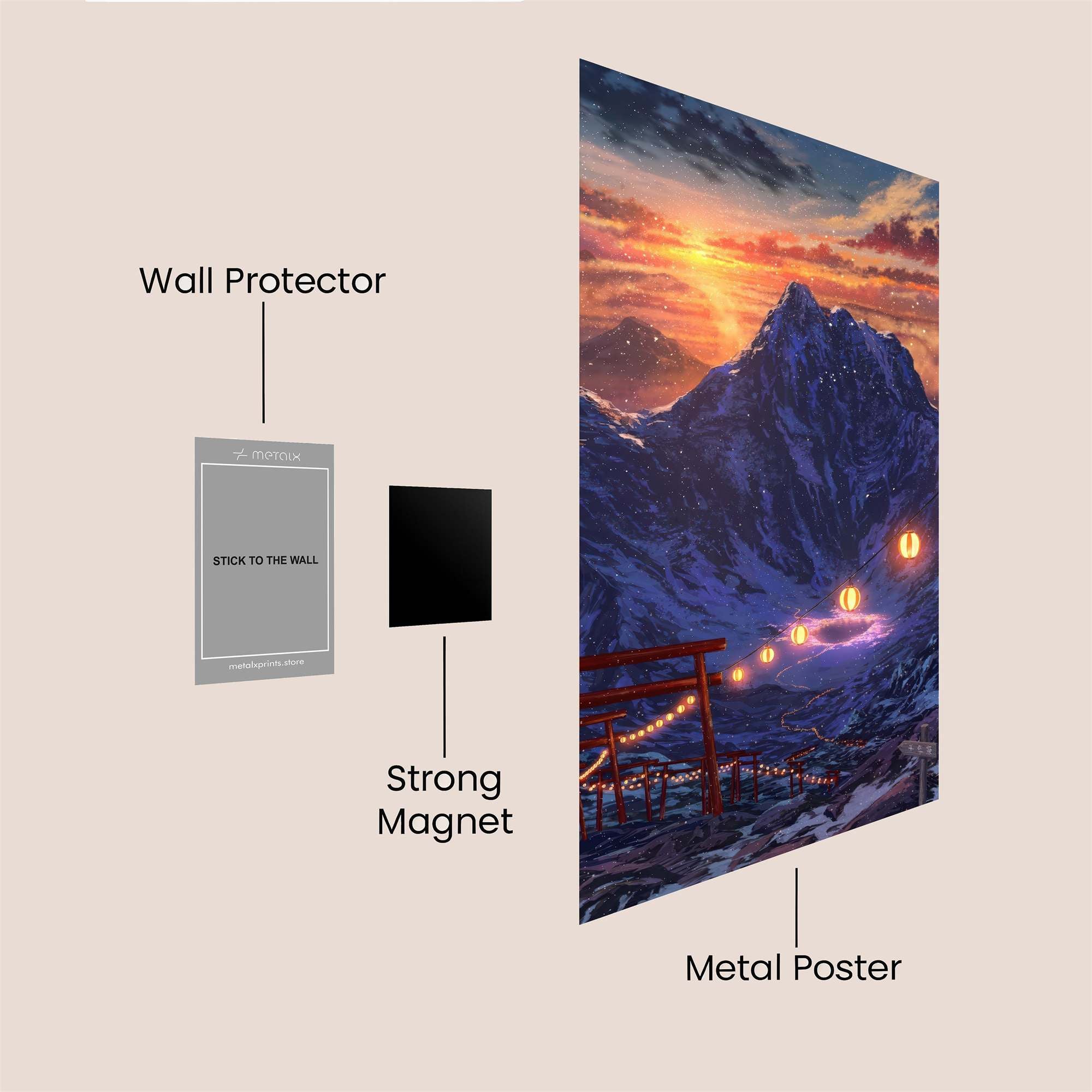 Mountain Serenity Safe Wall Magnetic / M