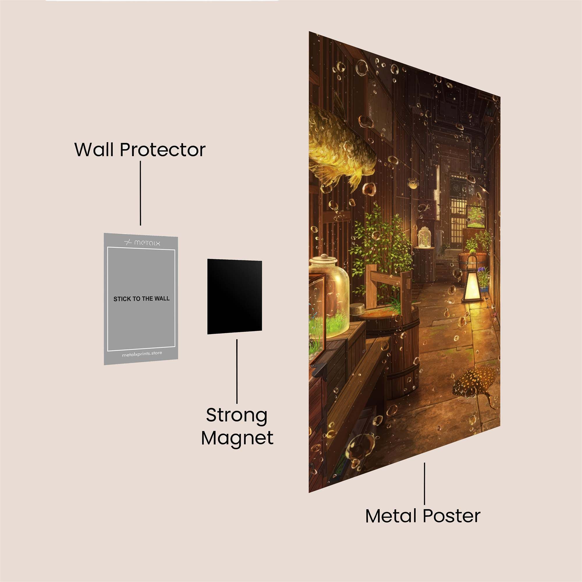 Fish Dreamscape Safe Wall Magnetic / M