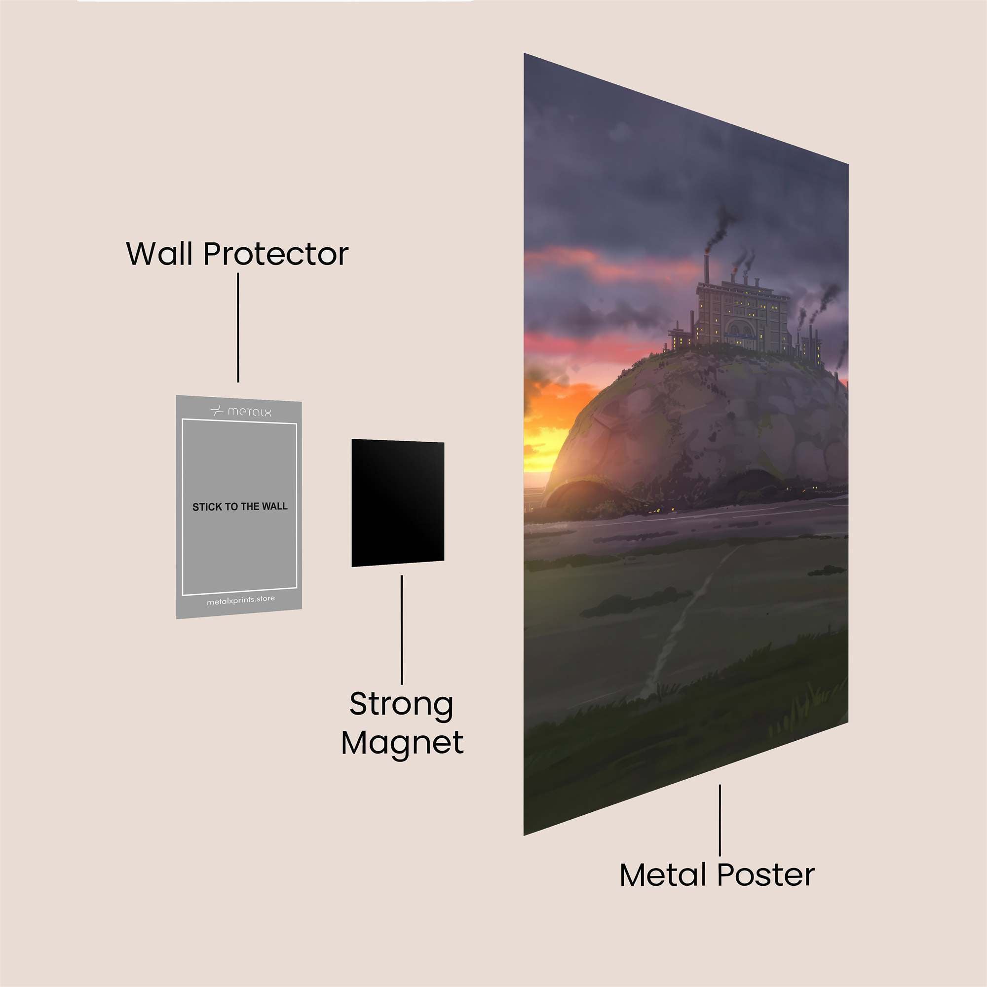 Dome Despair Safe Wall Magnetic / M