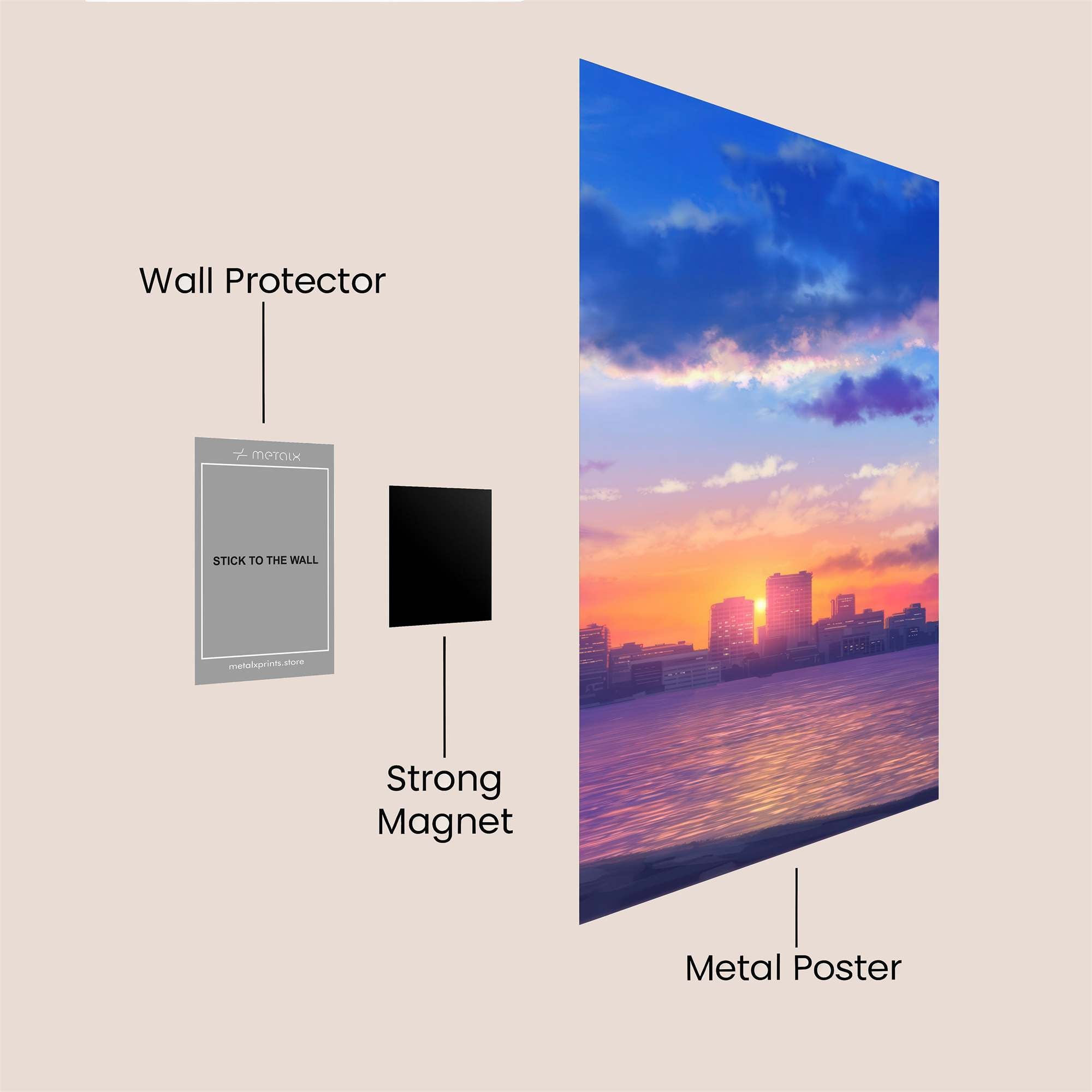 City Serenity Safe Wall Magnetic / M