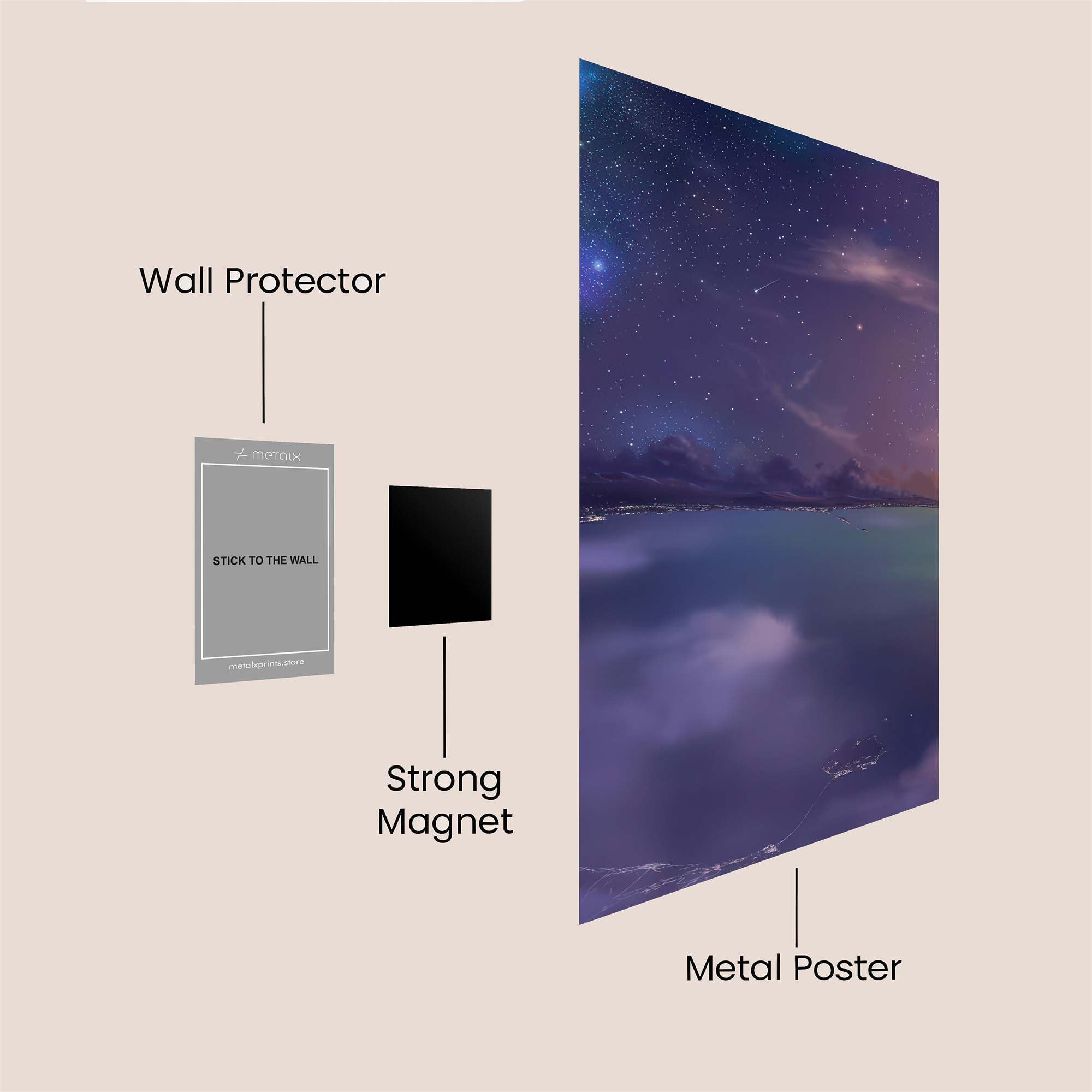Mountain Serenity Safe Wall Magnetic / M