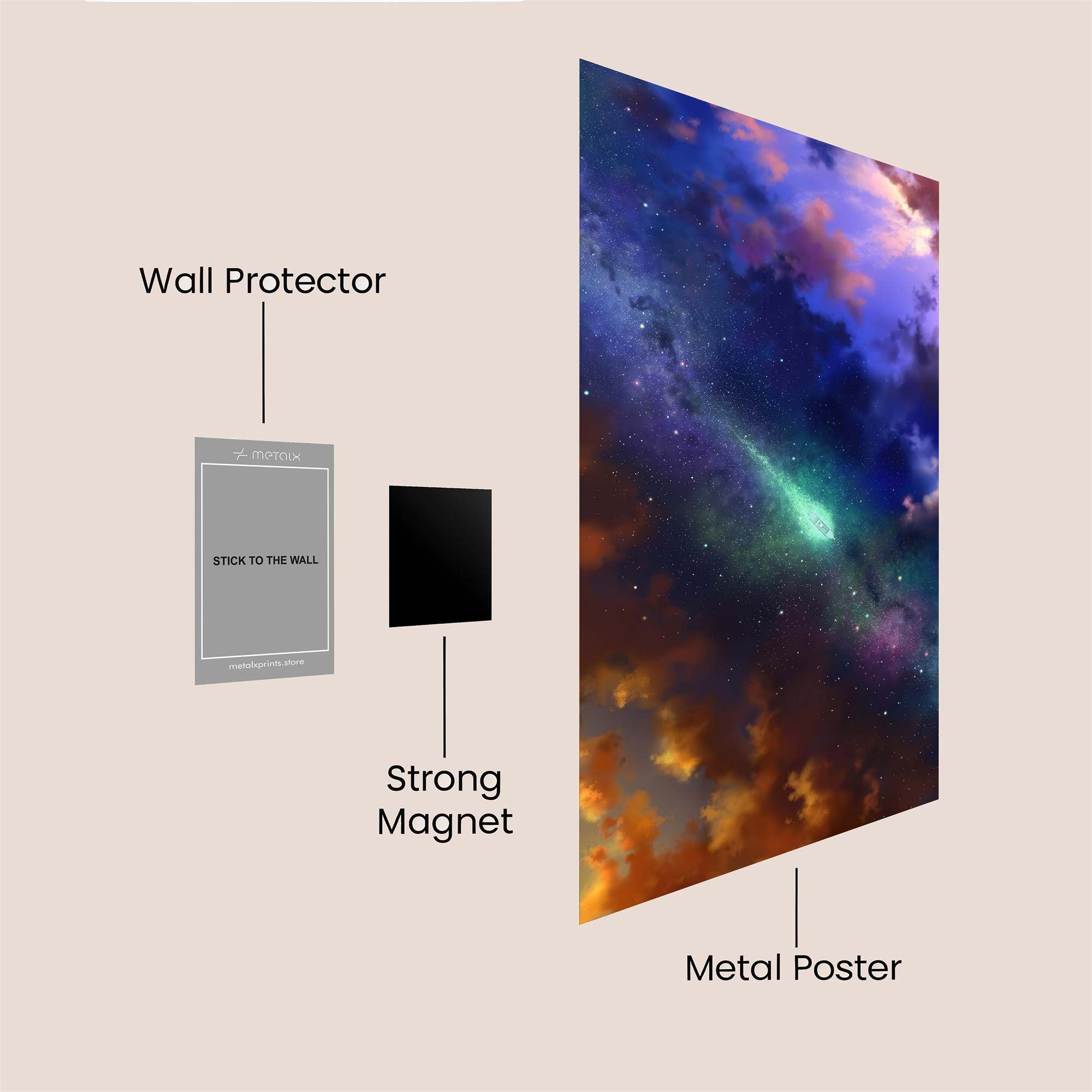 Comet Whimsy Safe Wall Magnetic / M