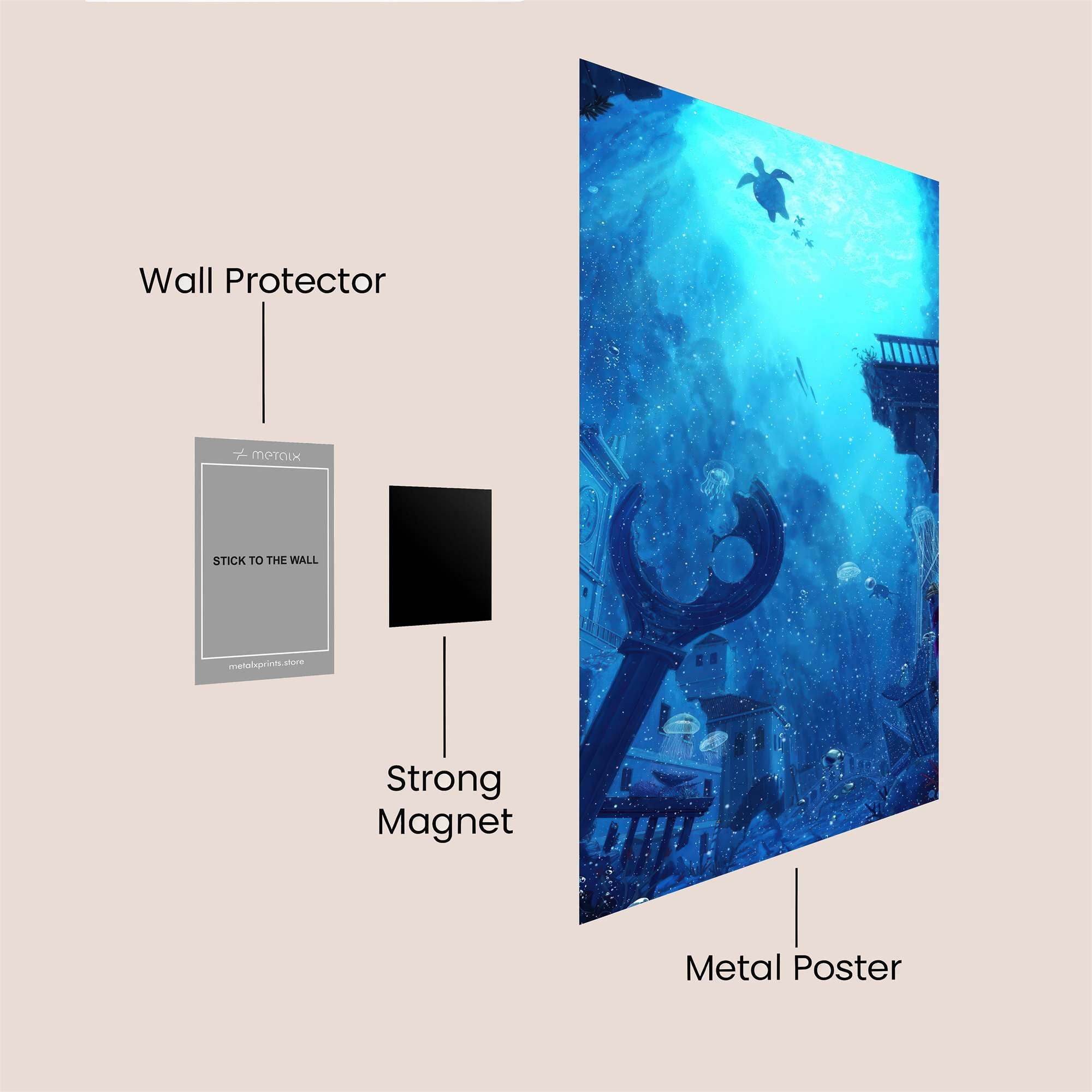 Turtle Serenity Safe Wall Magnetic / M