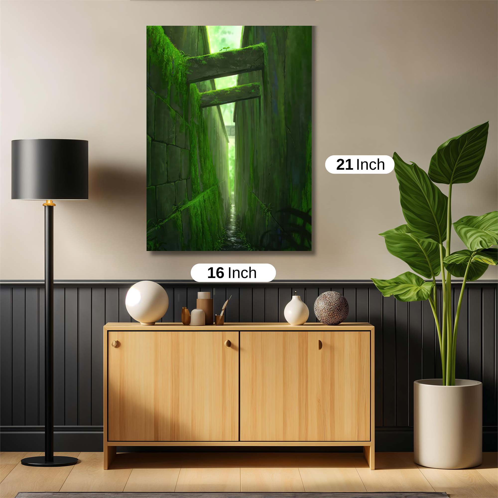 Mossy Tranquil Safe Wall Magnetic / M