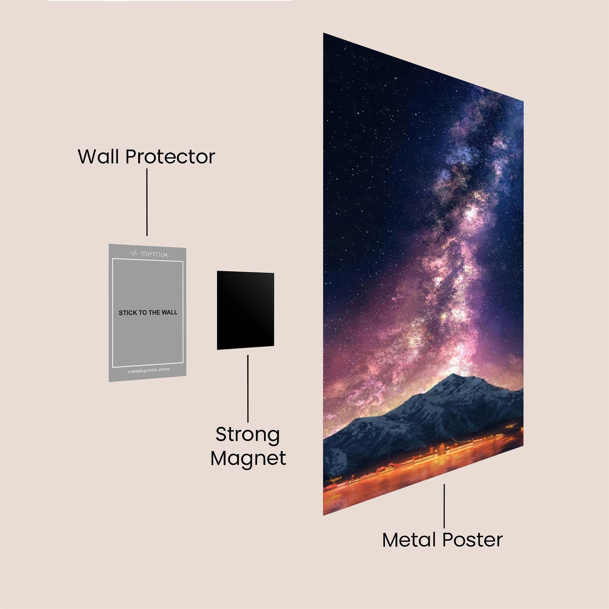 Milky Radiance Safe Wall Magnetic / M